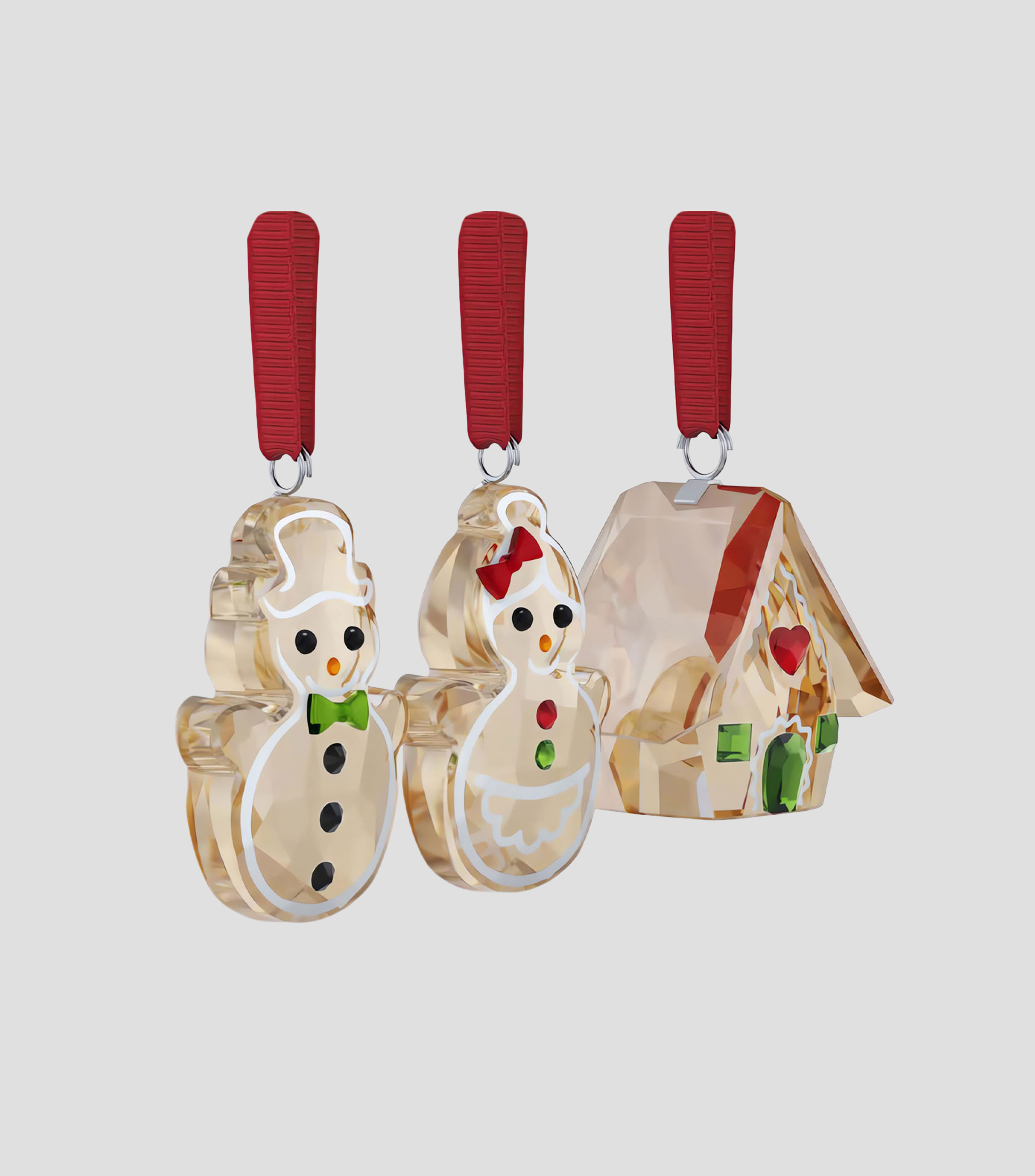 Set de Figuras Decorativas Holyday Cheers Ornament en Cristal