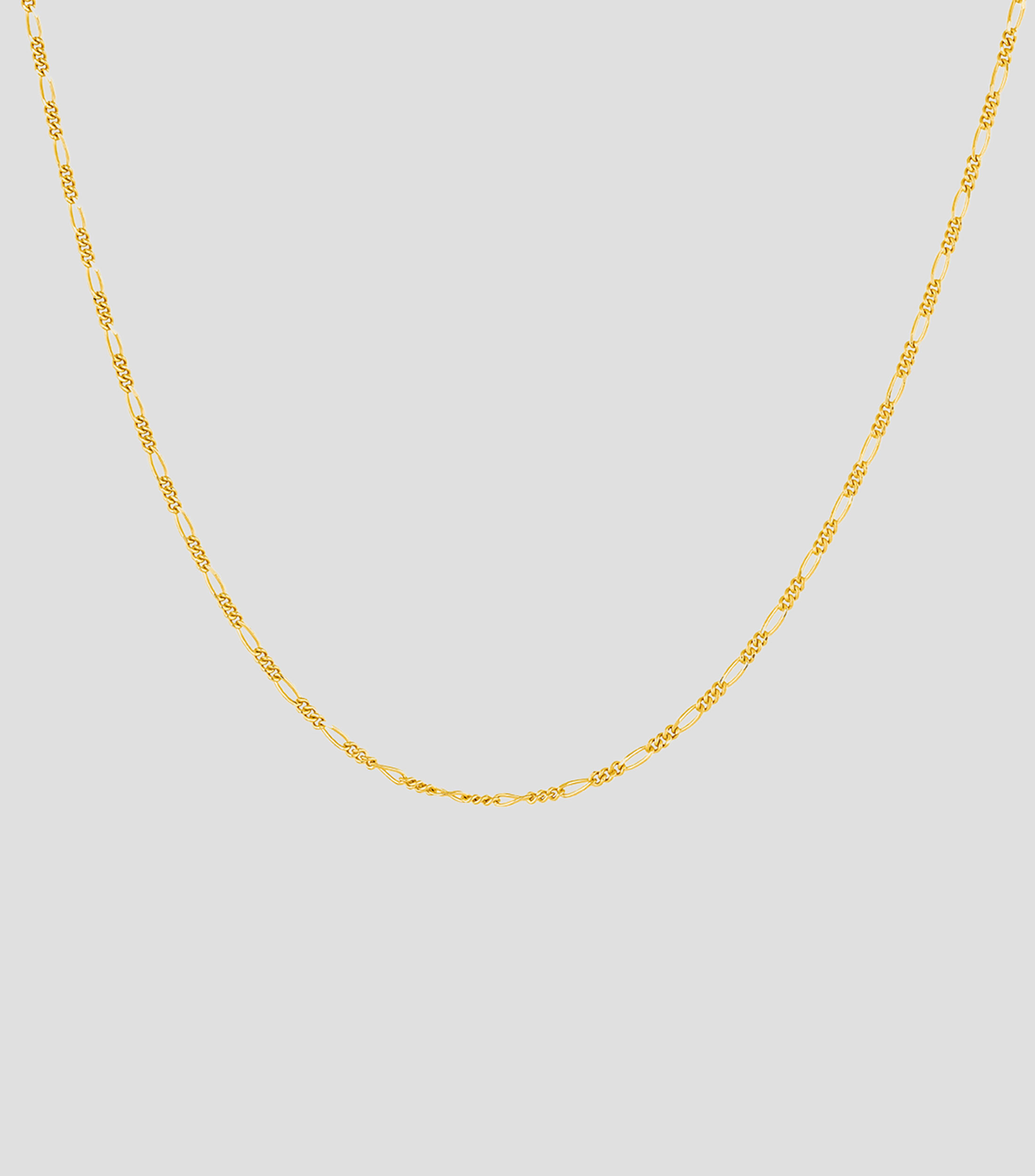 Collar en plata .925 con eslabones fígaro Big Daddy Mujer