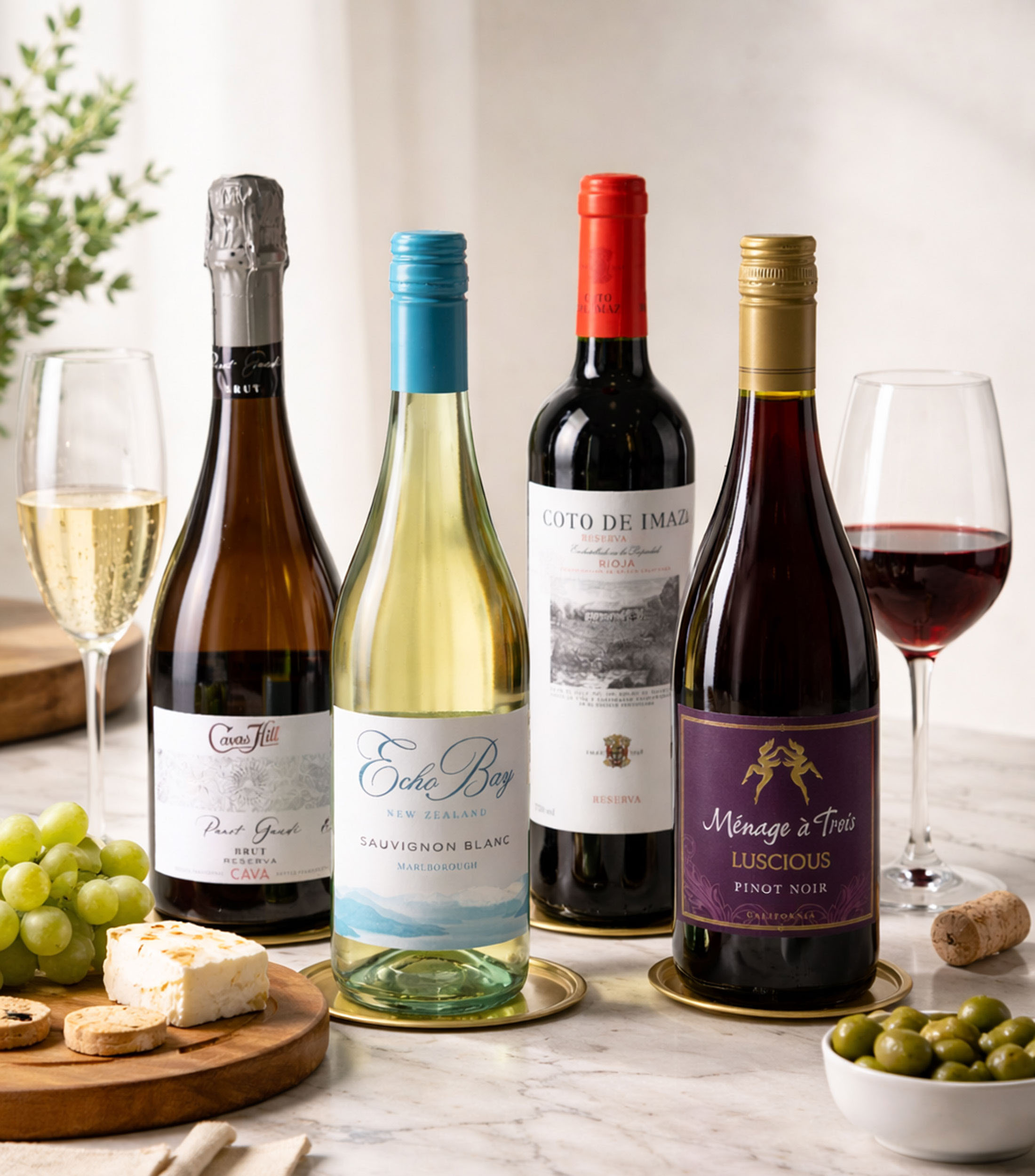 Estuche de 4 botellas de vino, Selección Cava Especial Febrero 2026