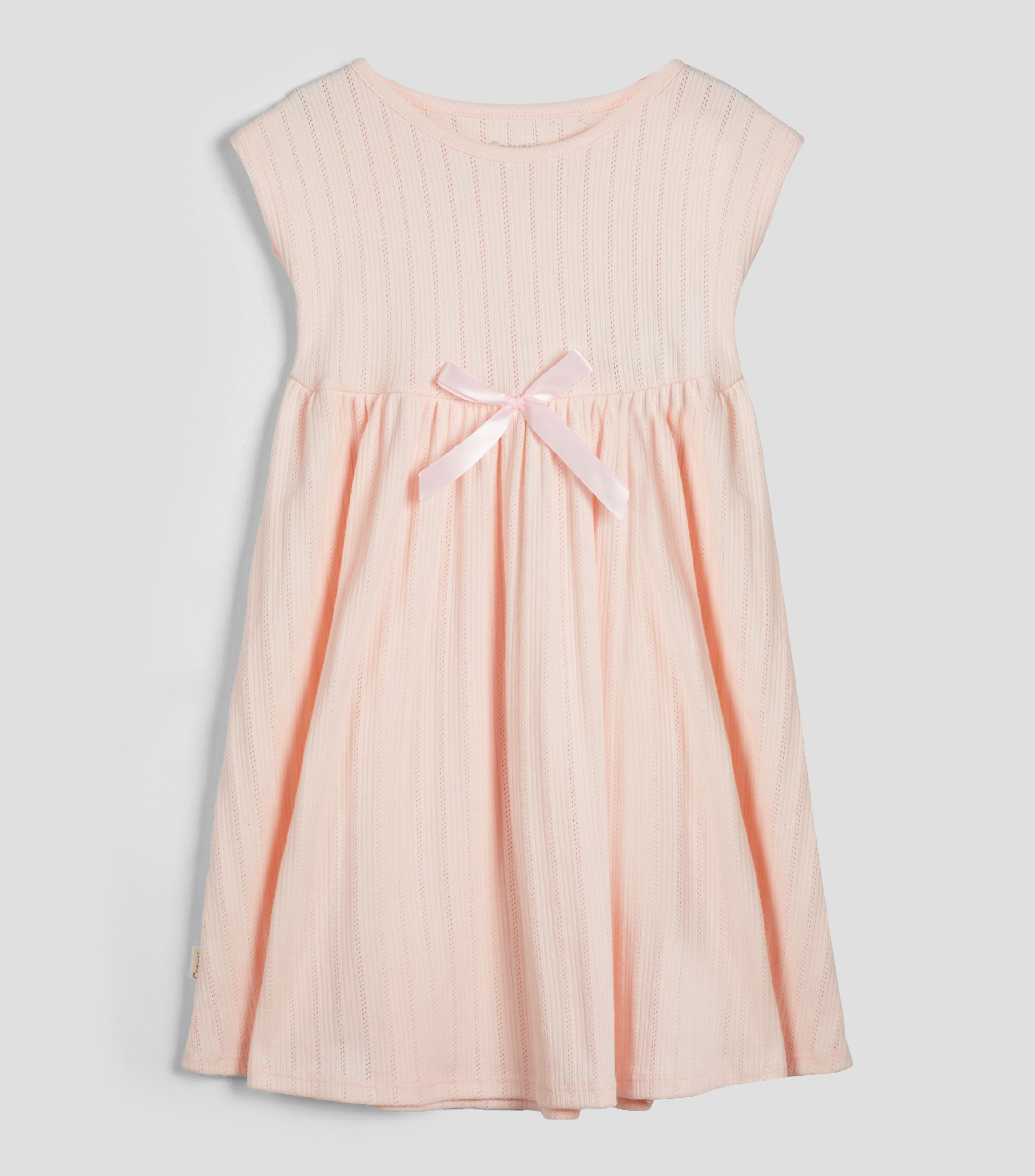 Vestido con moño liso Niña