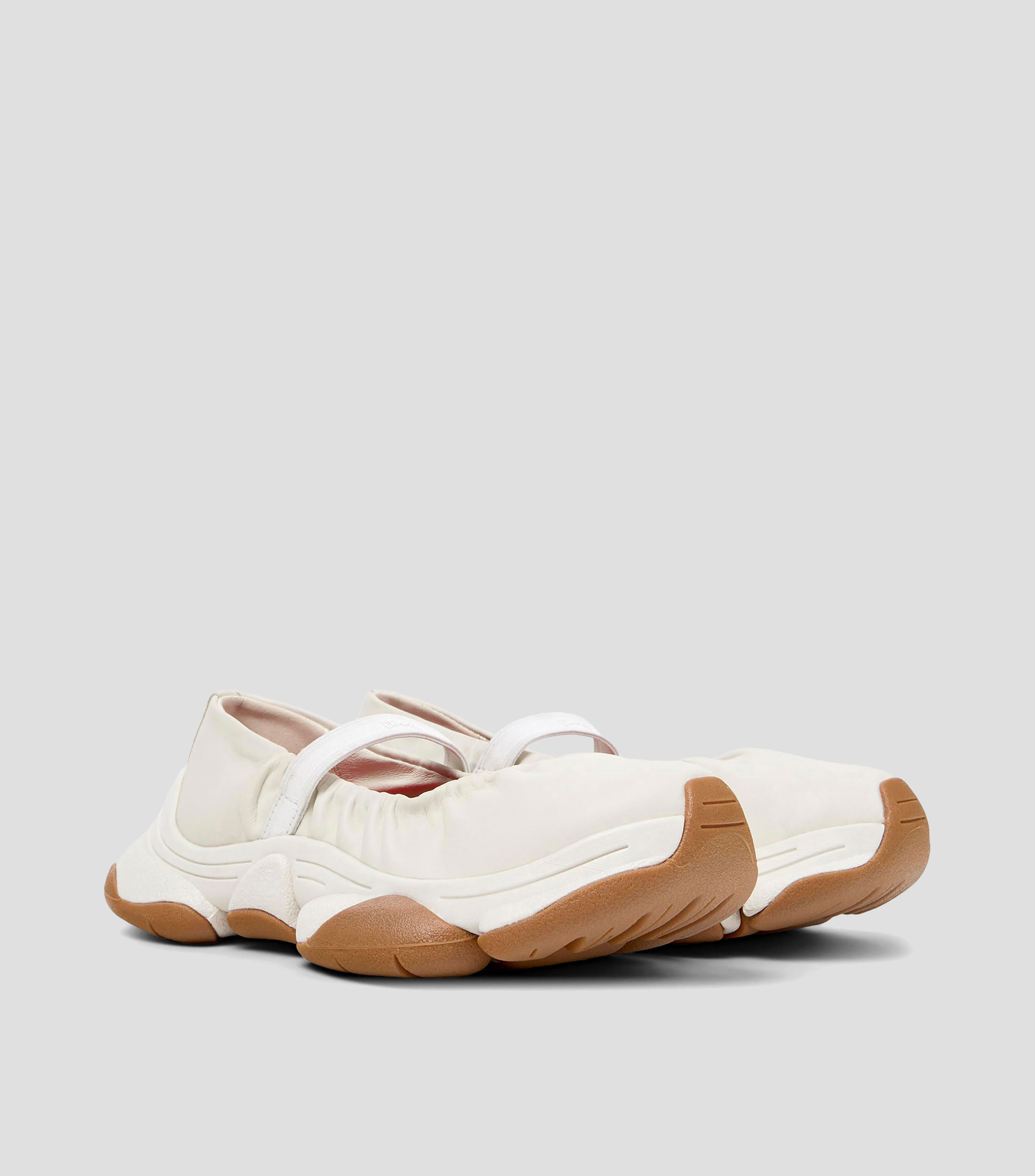Flats Karst 2 en piel con cinta Mujer