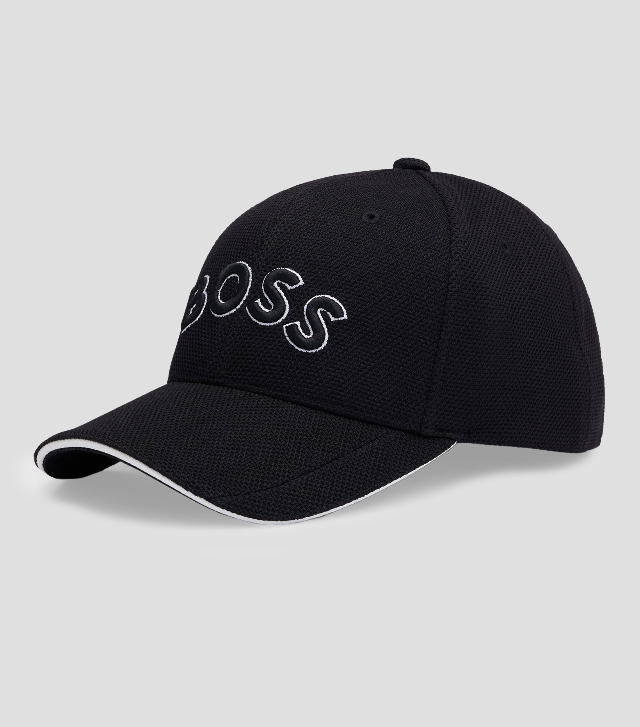 Gorra de pique tejido con logo bordado Hombre