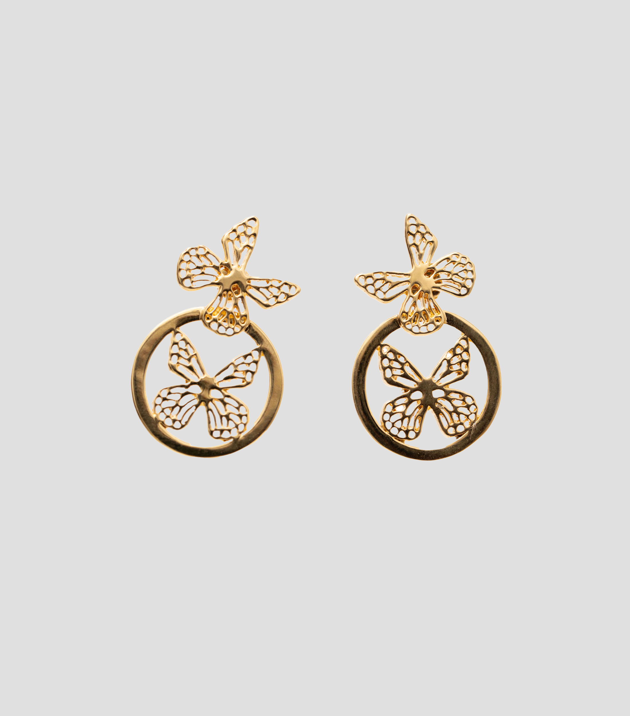 Aretes co Mariposas Mujer