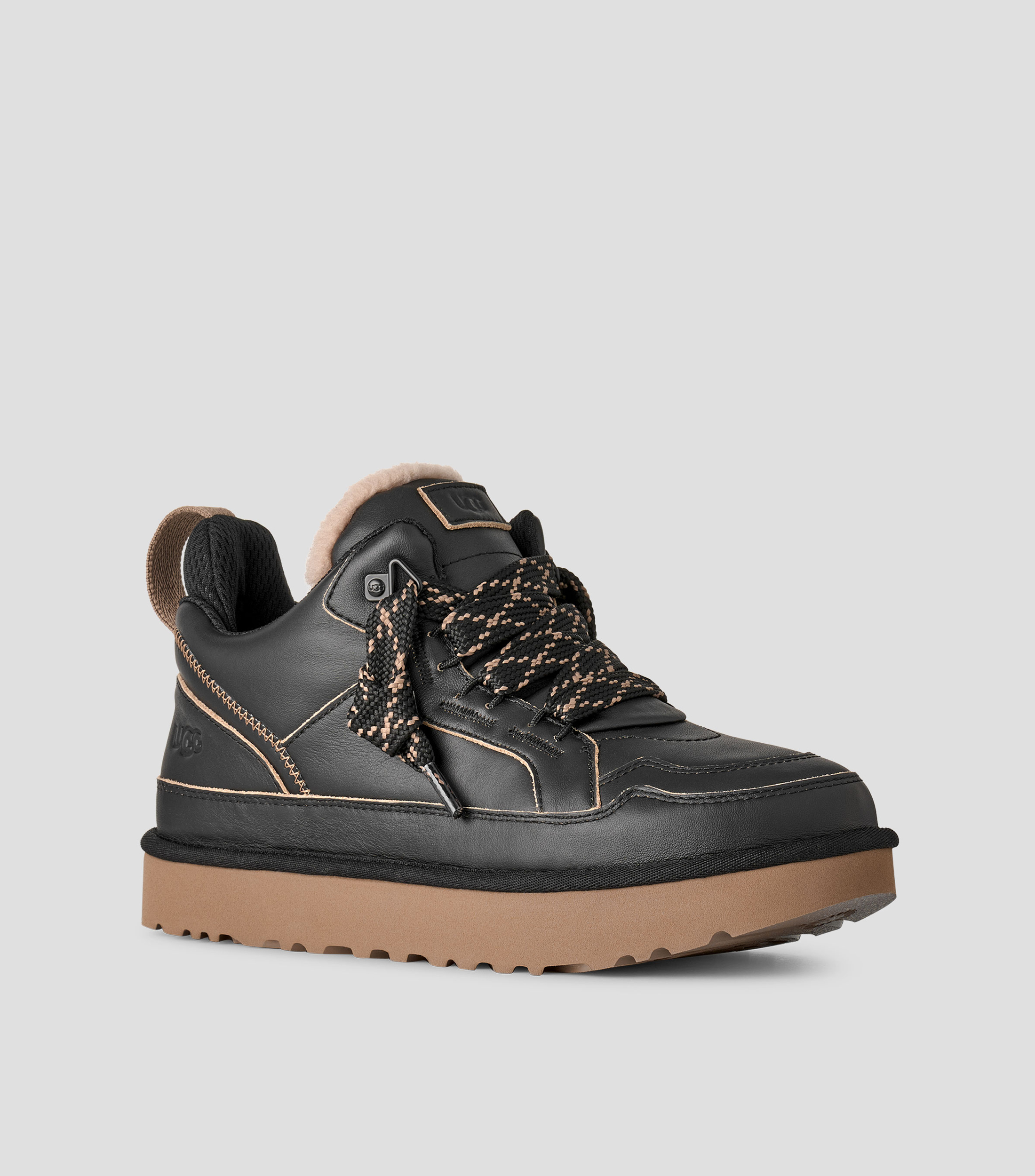 Tenis casuales tipo botín en piel Lowmel Contrast Hombre