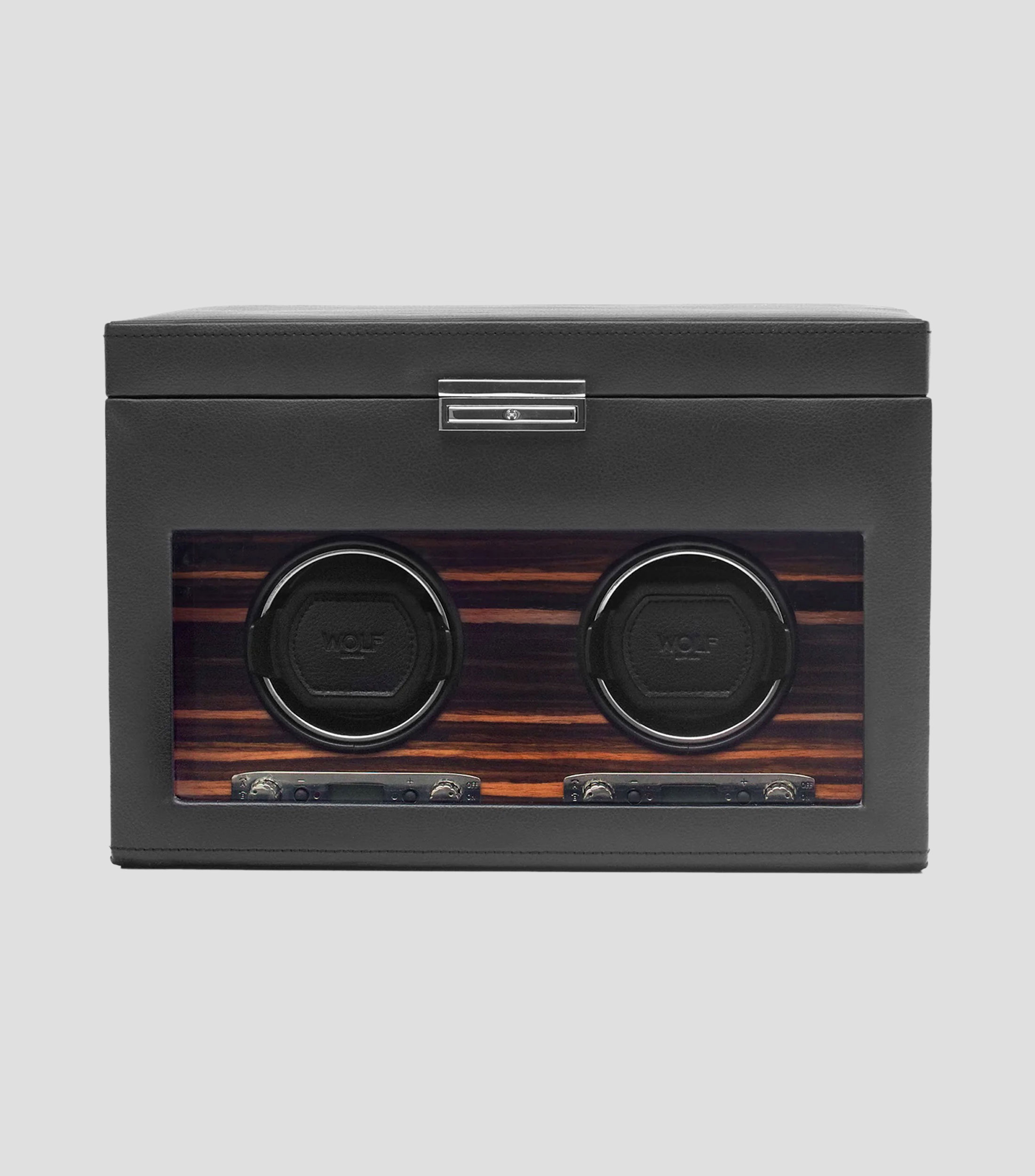Watch Winder Doble con Almacenaje Negro