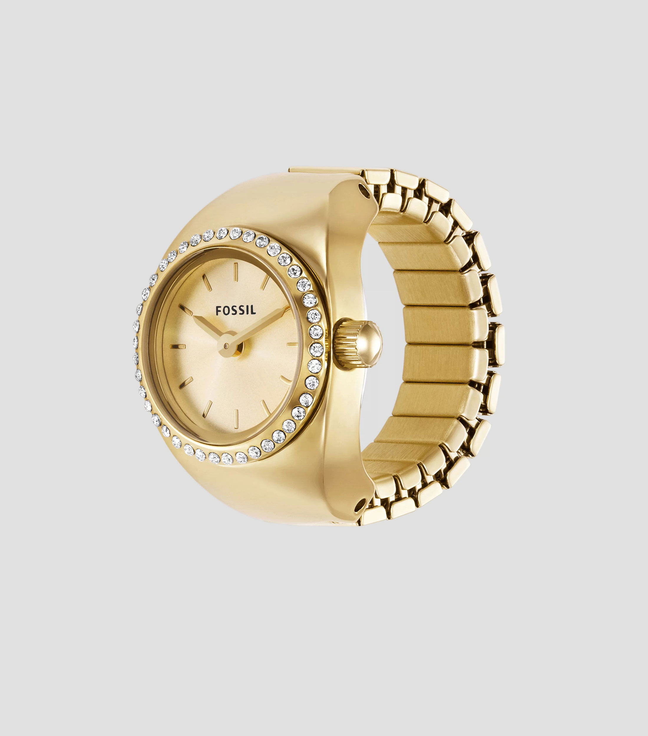 Reloj Anillo para Mujer Casual Dorado