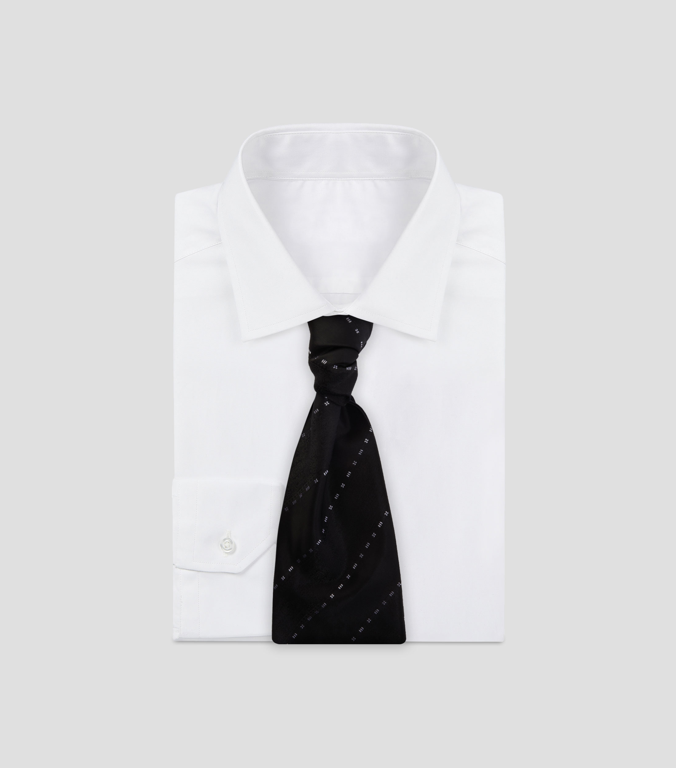 Corbata ancha Batavia negra