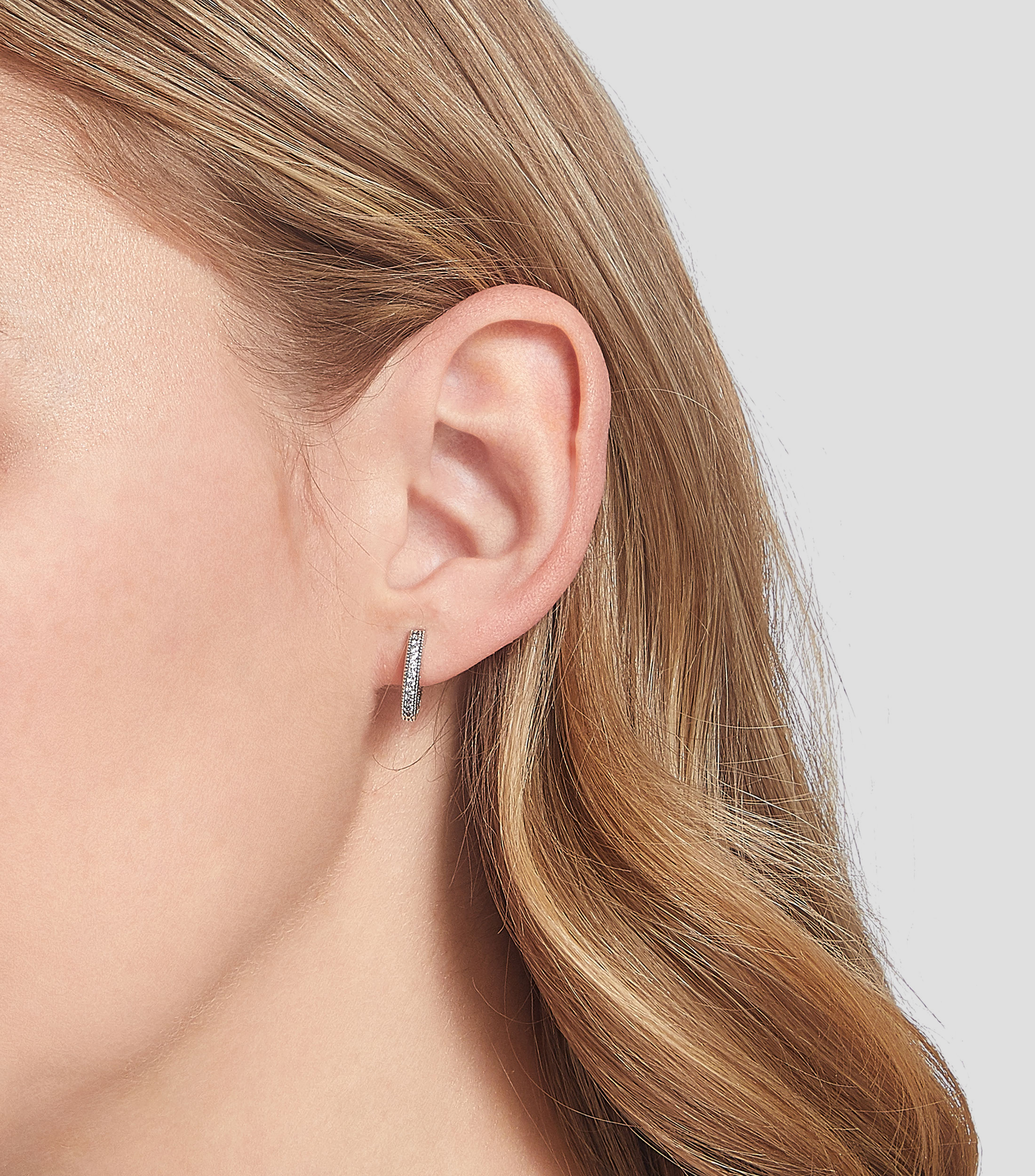 Aretes en Plata .925 con Circonias Mujer