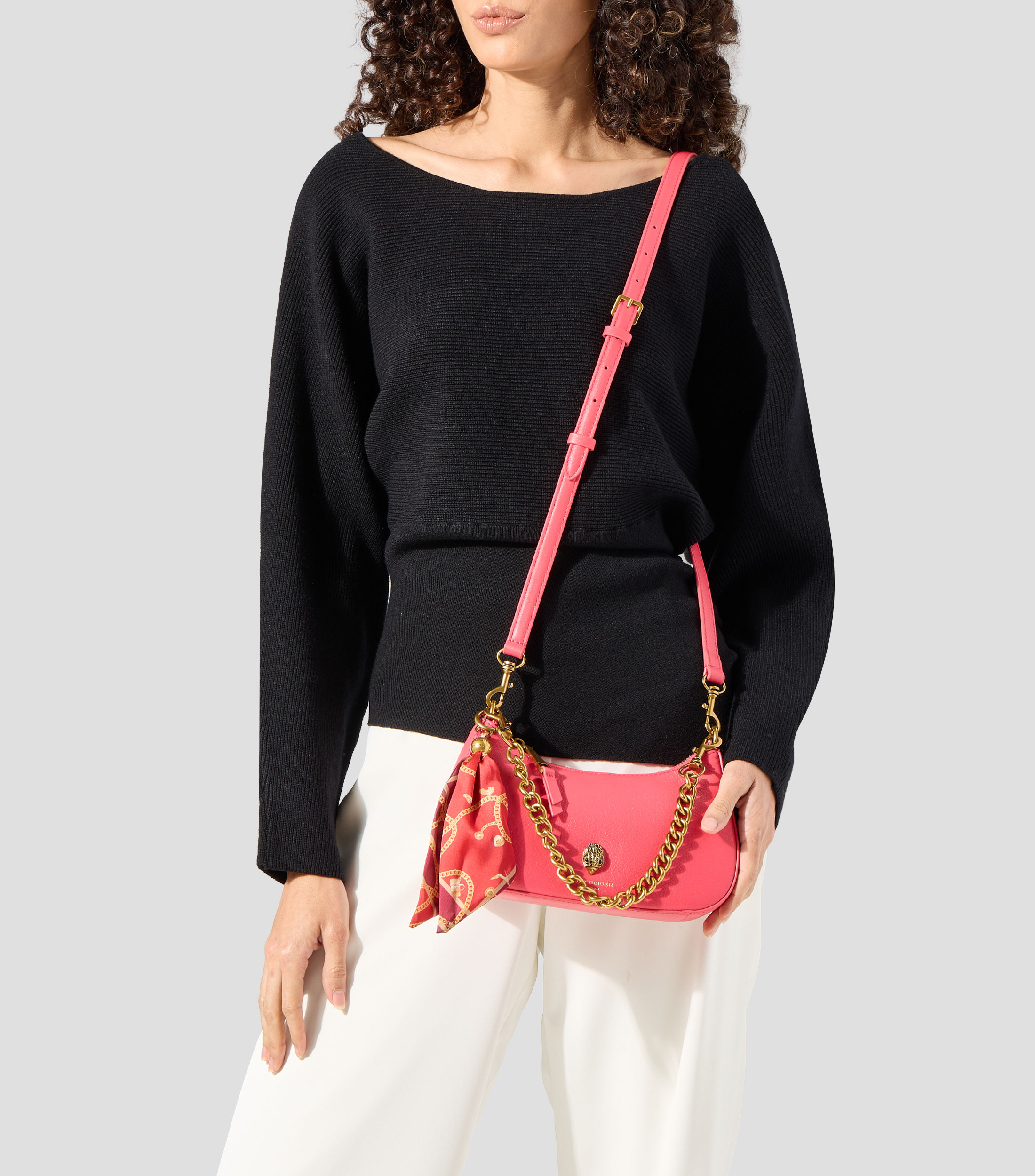 Bolsa shoulder de piel Sloane lisa Mujer