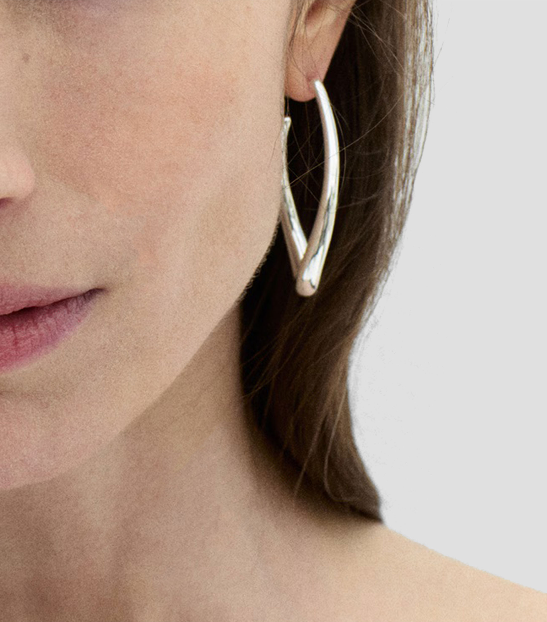 Pendientes aro irregular Julia Mujer