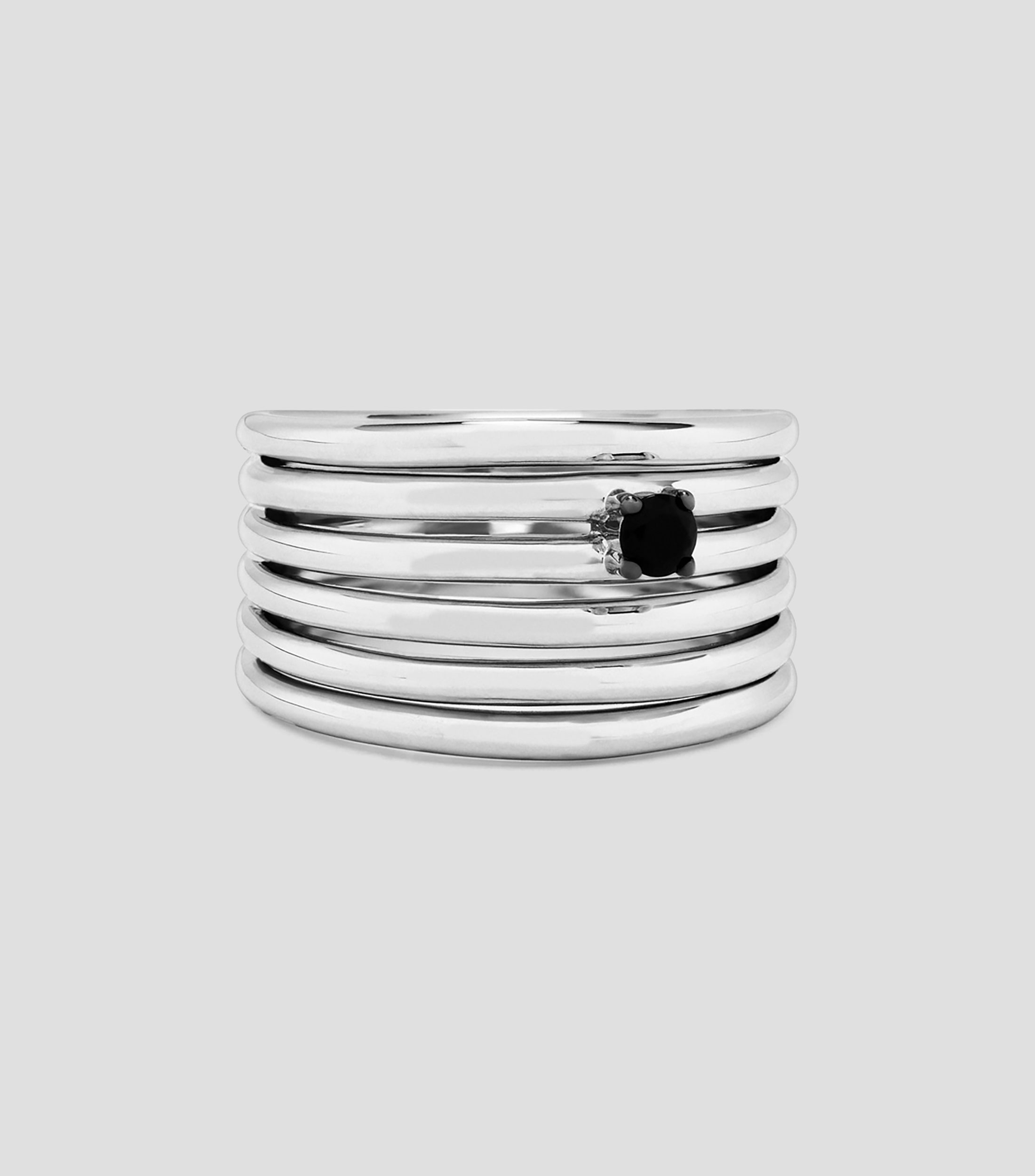 Anillo en plata con espinela Mujer
