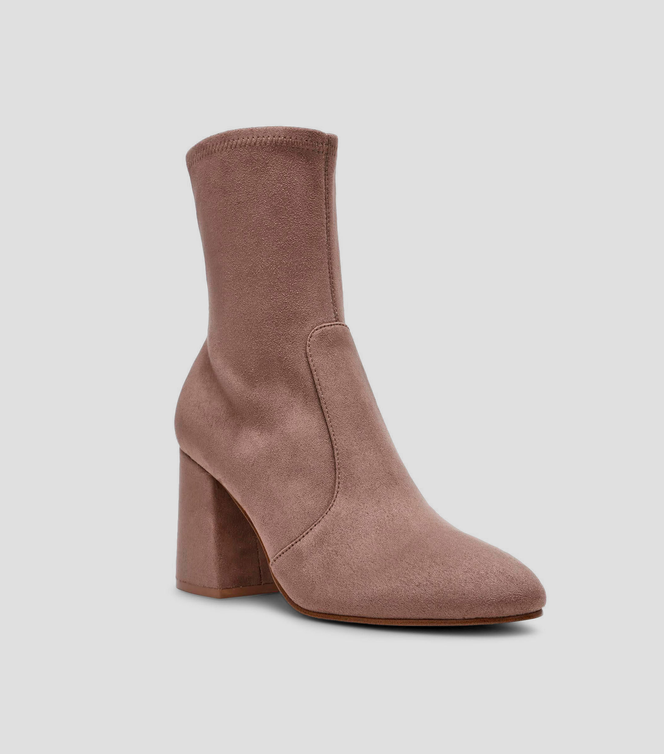 Botines con tacón alto cuadrado Mujer