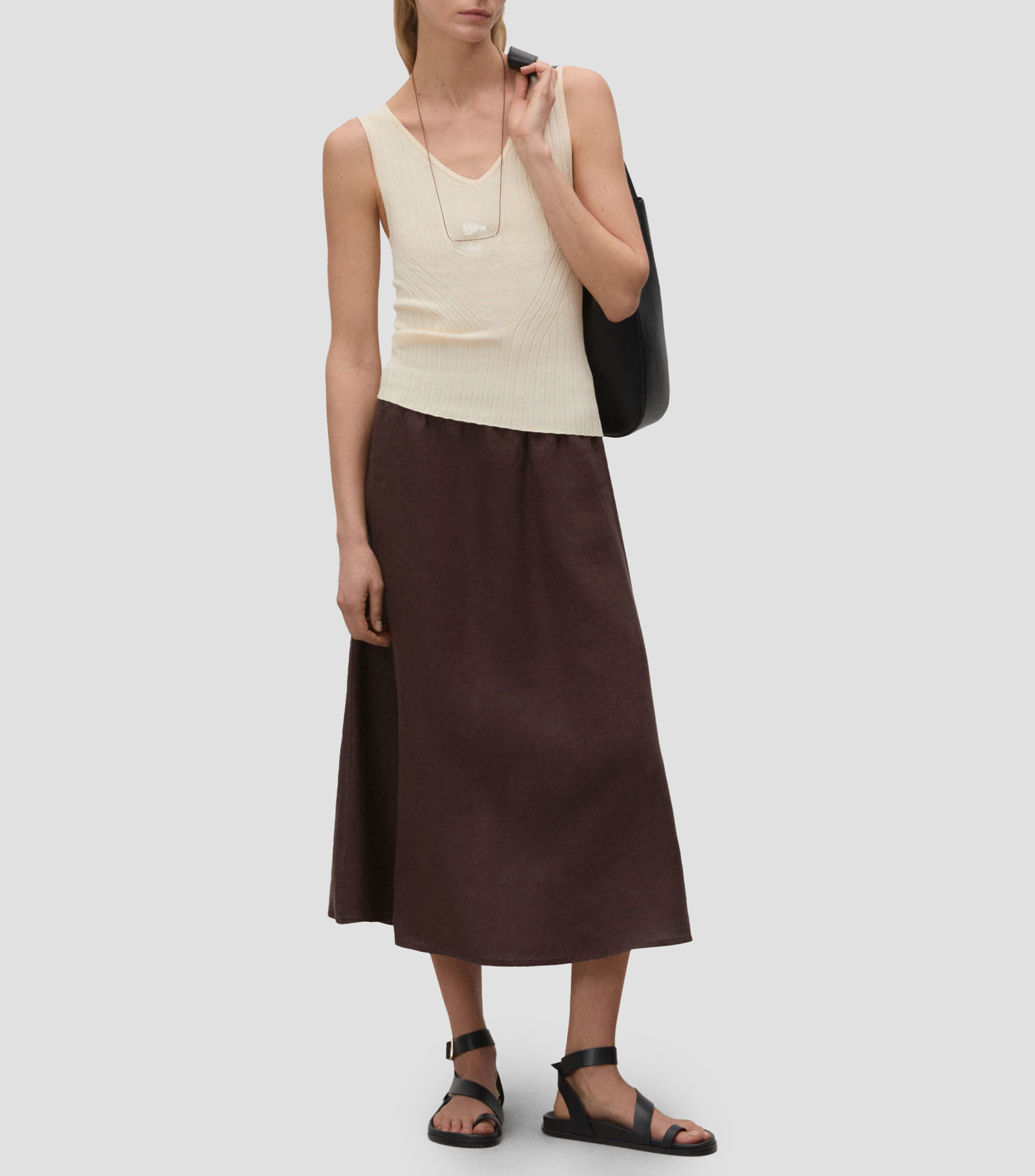 Blusa sin mangas Mujer