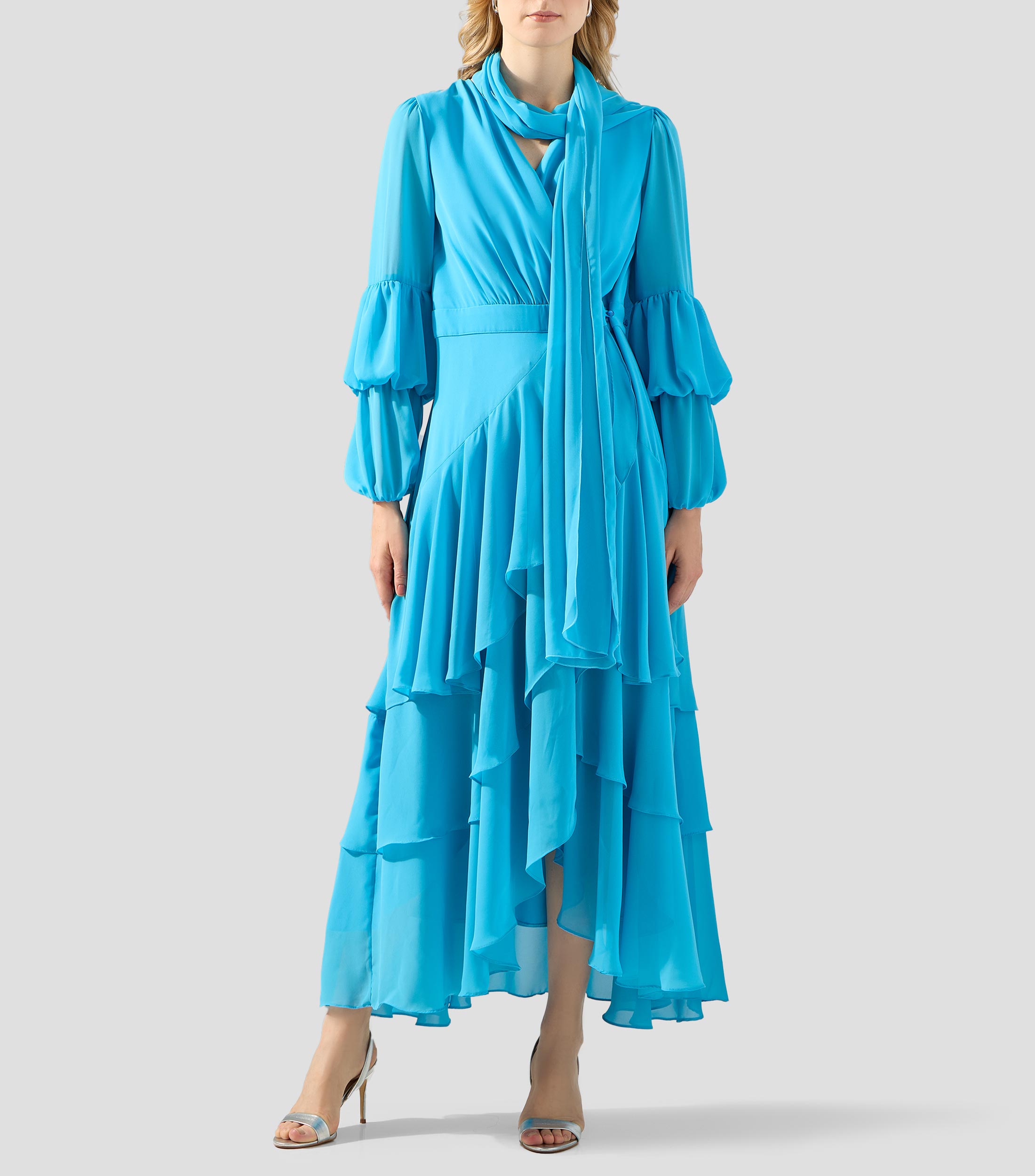 Vestido largo manga larga fantasía Mujer