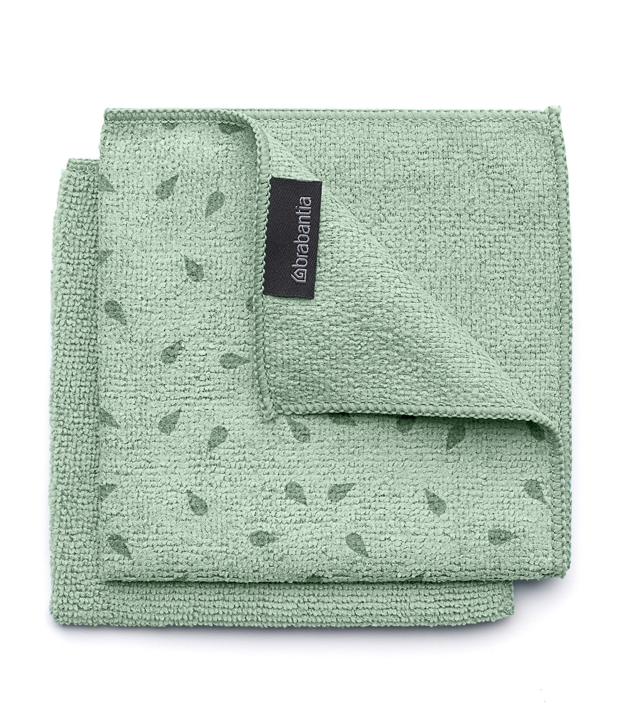 Set 2 Panos Verd Microfibra 30X30Cm