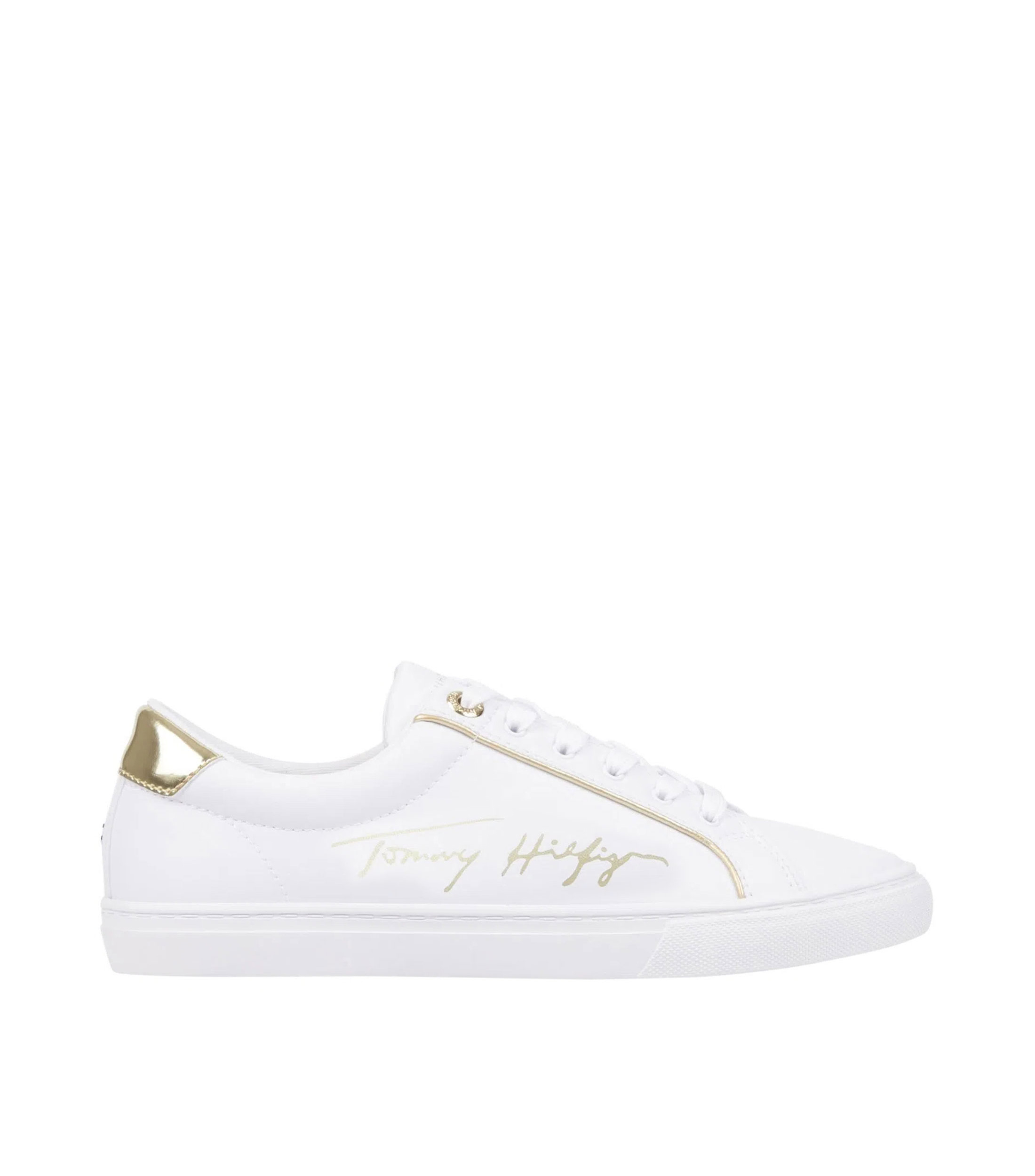 Tommy Hilfiger: Tenis casuales Essential, blancos Mujer