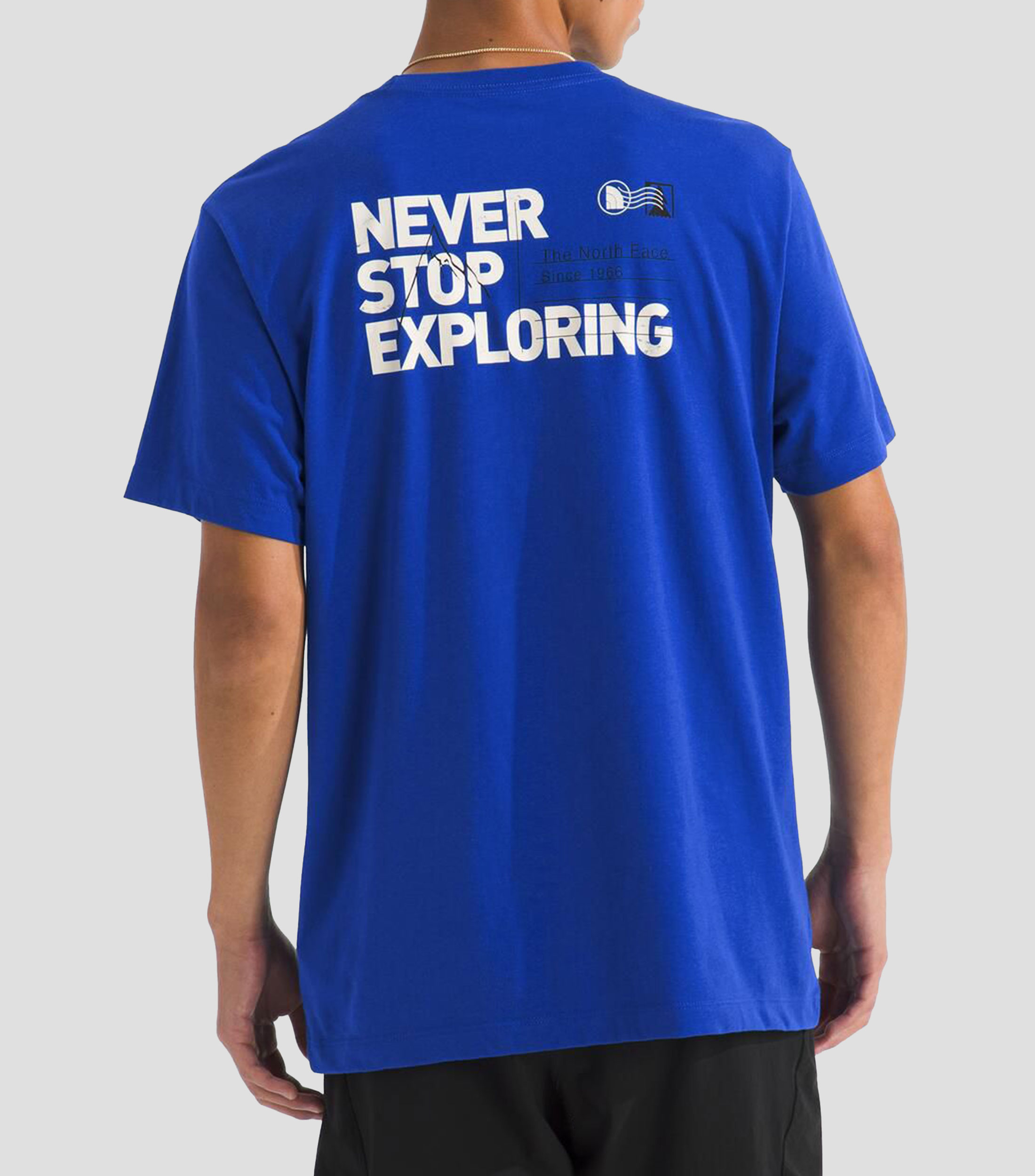 Playera casual Never Stop Postcard con estampado Hombre