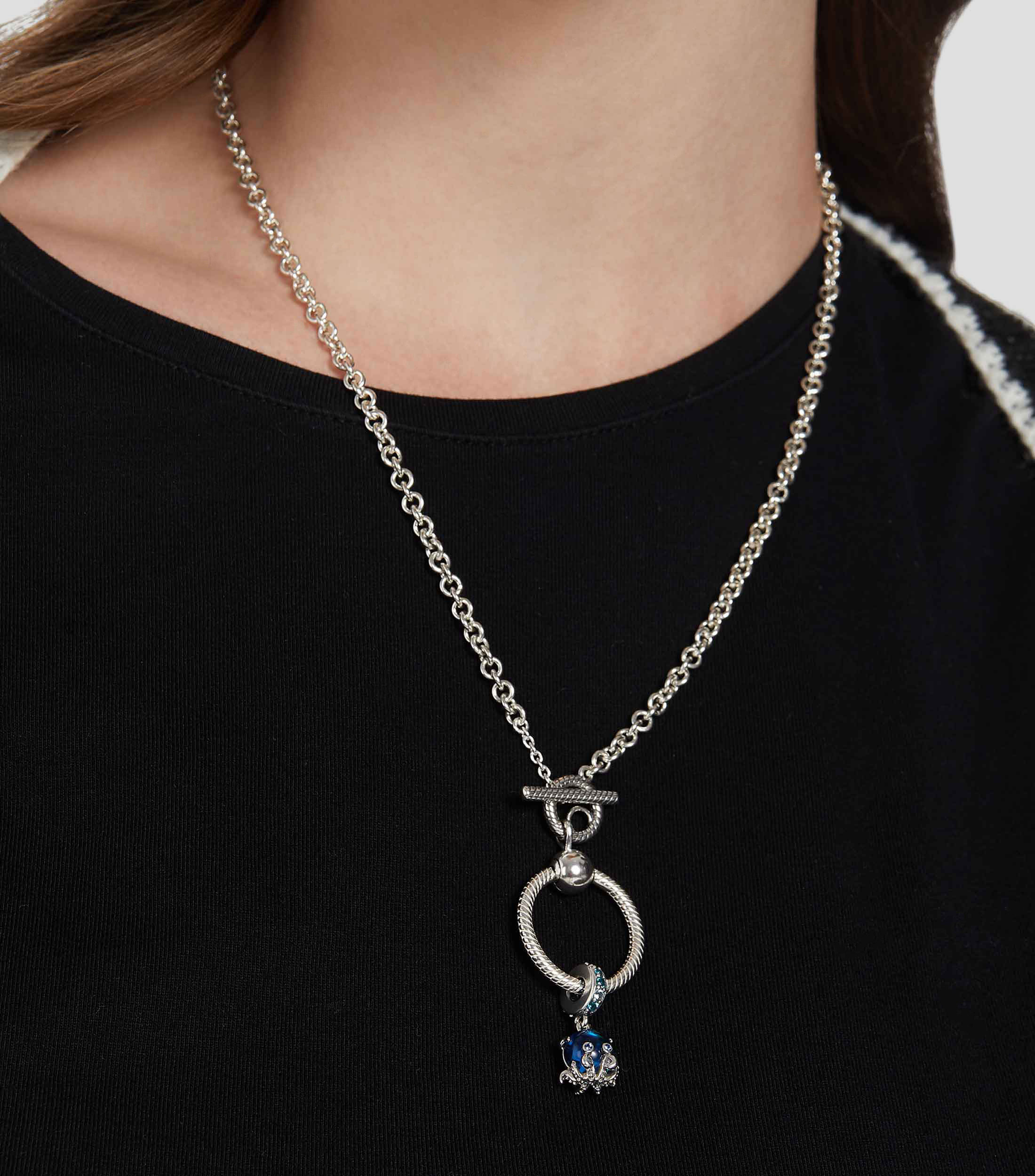 Charm Pulpo con Cristal en Plata .925 Mujer