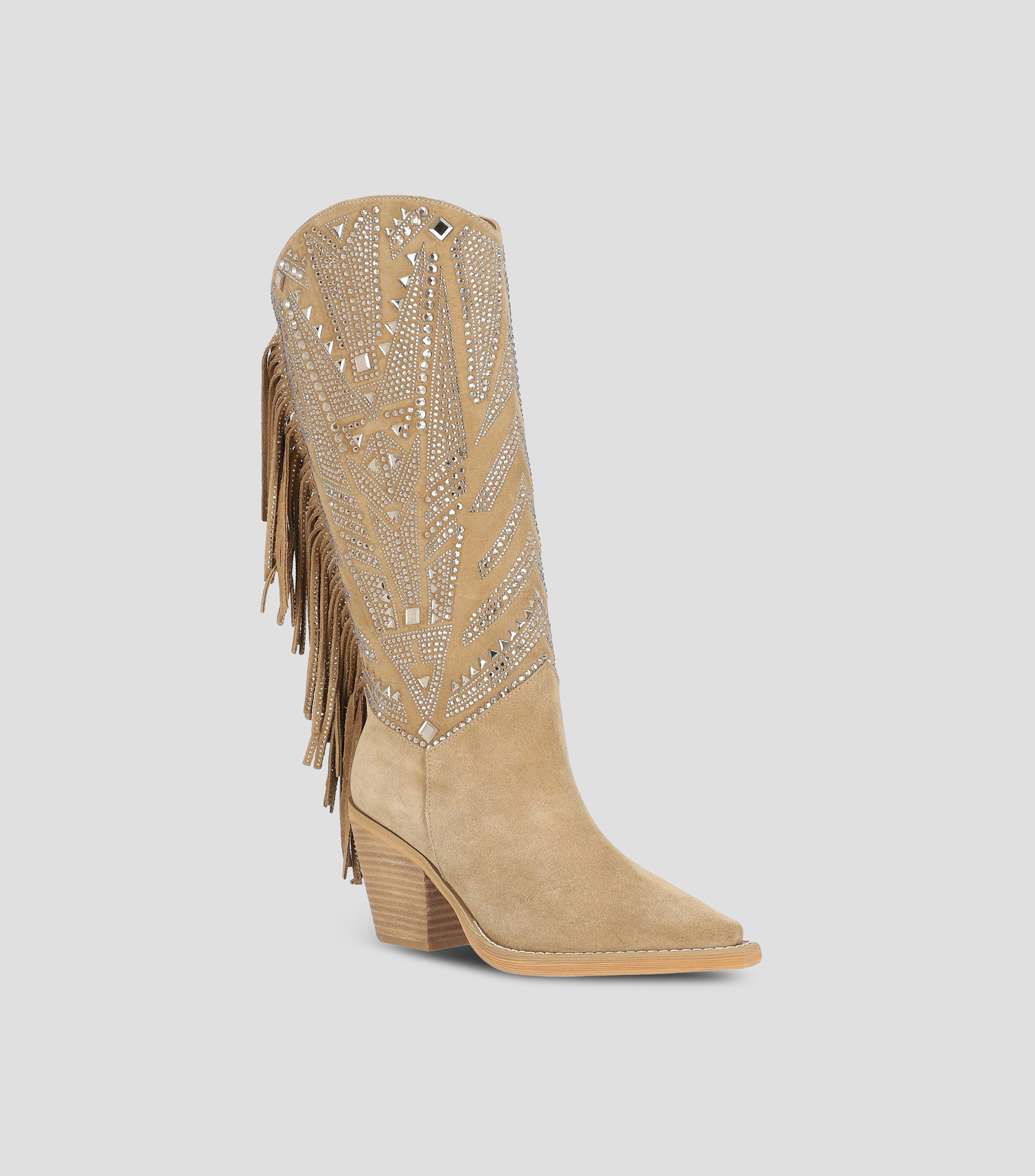 Botas con Tacón Alto Cuadrado Mujer