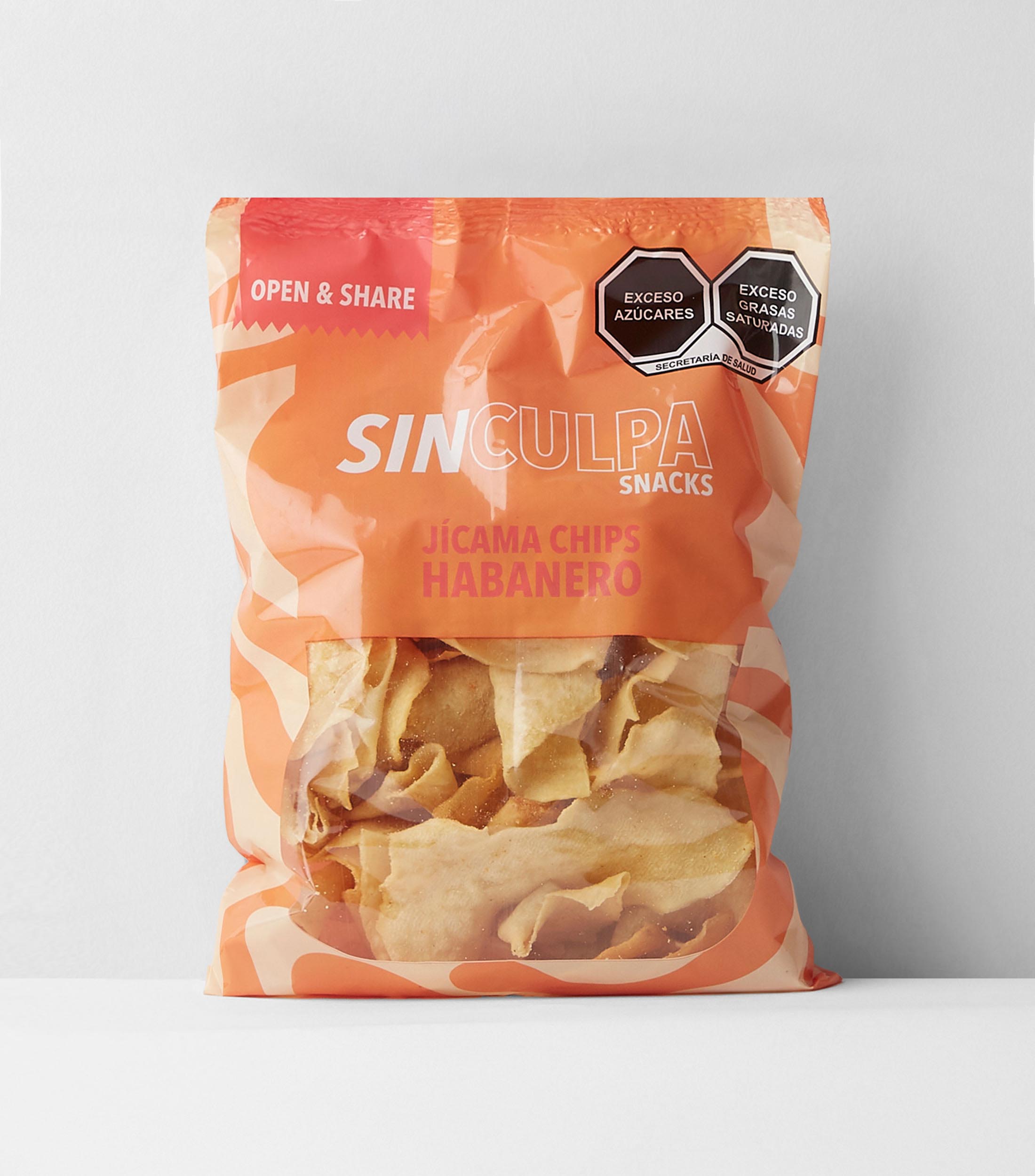 Jícama Chips Habanero, 120 gr