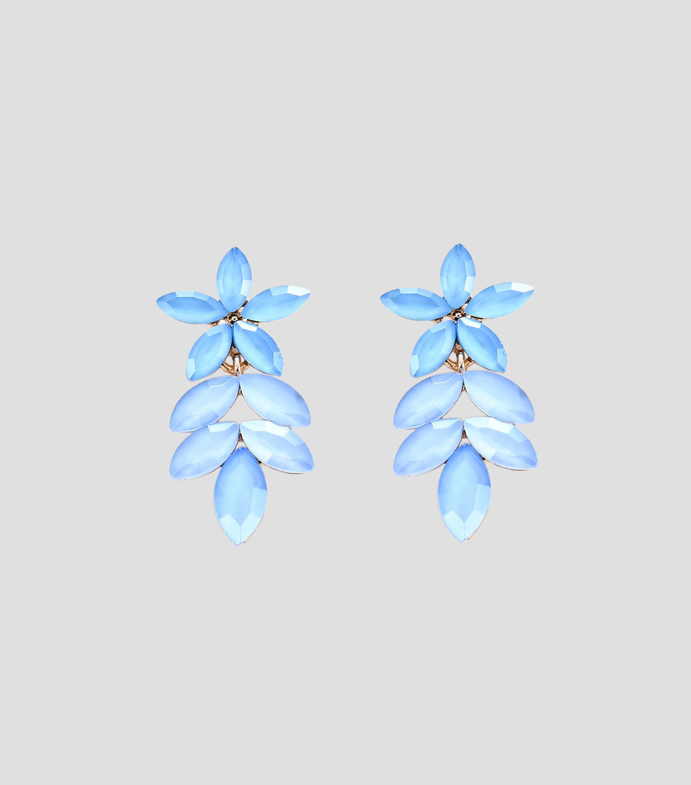 Aretes con cristales Mujer