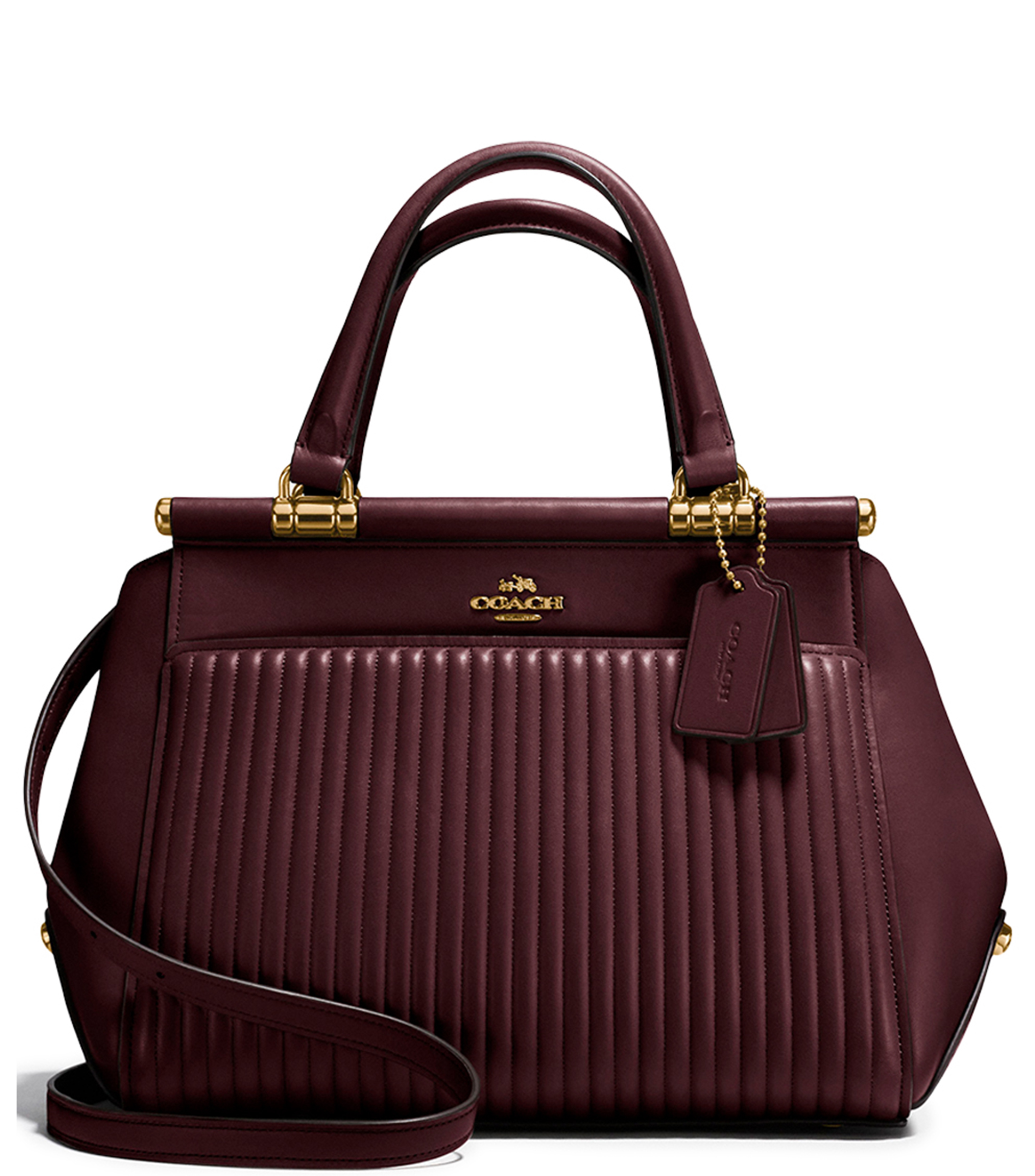 bolsa coach color vino