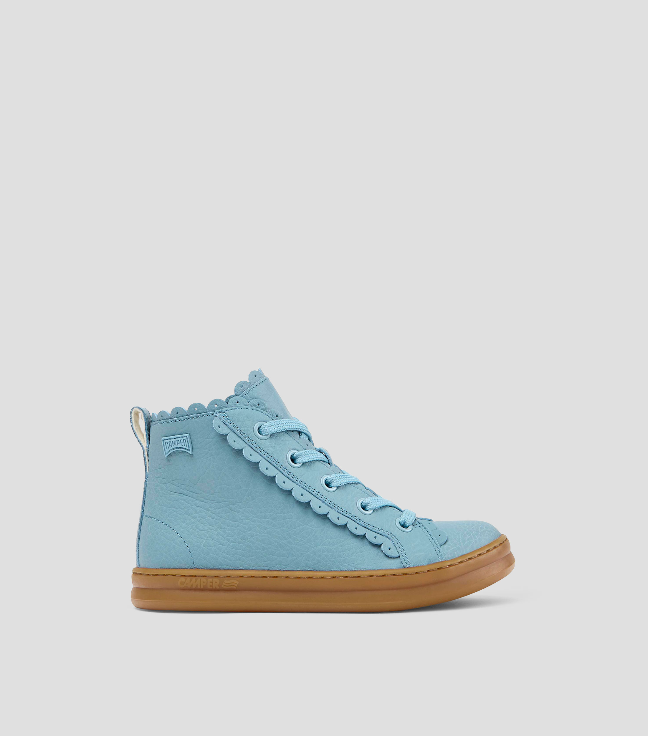 Botas medias en piel Niña