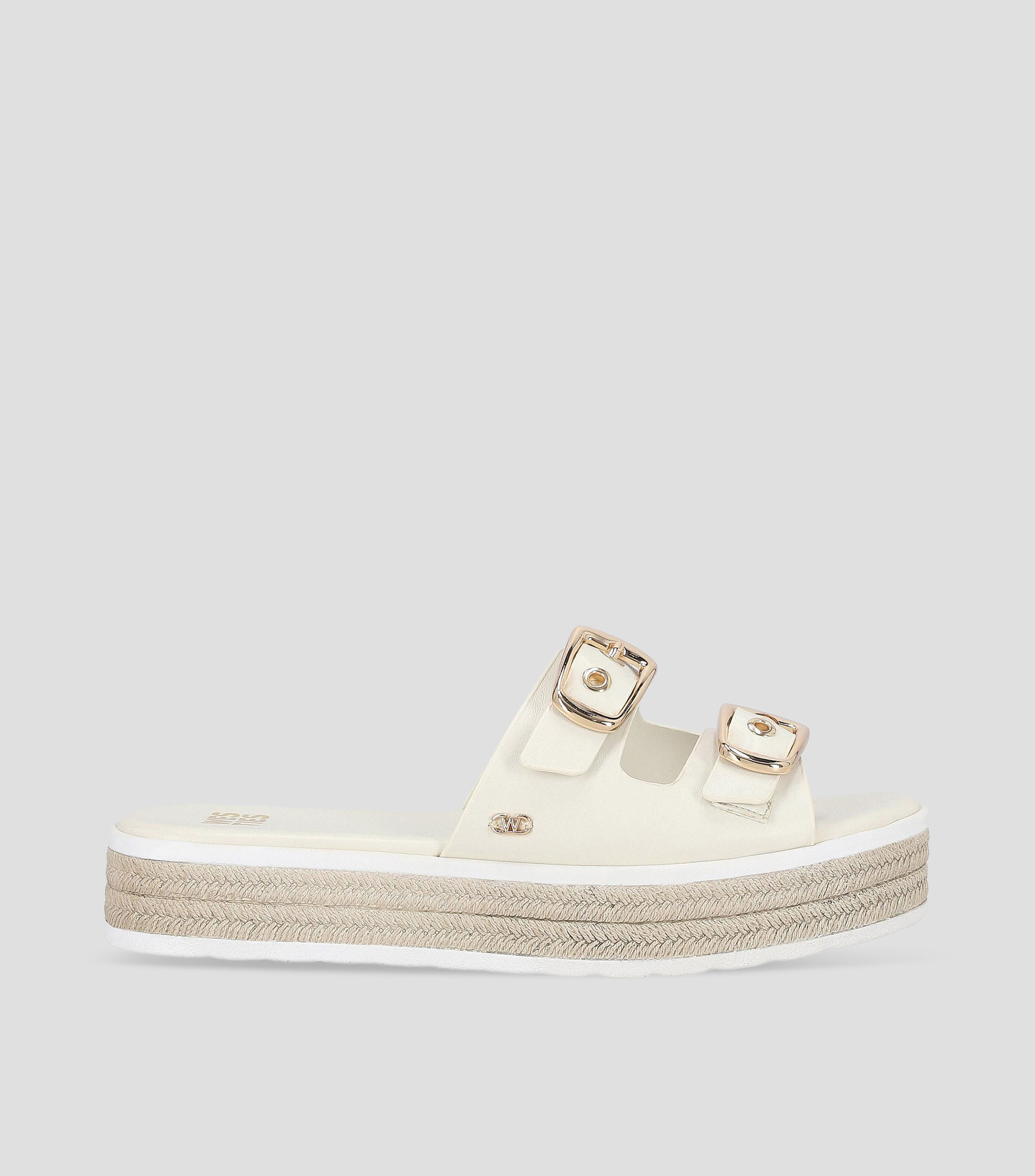 Sandalias planas con plataforma Mujer