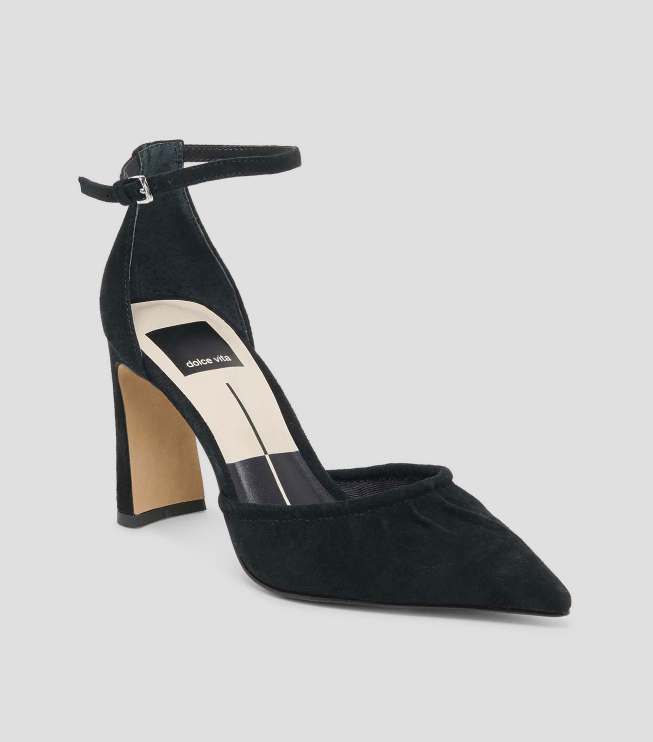 Zapatillas con pulsera y tacón alto de media luna Mujer