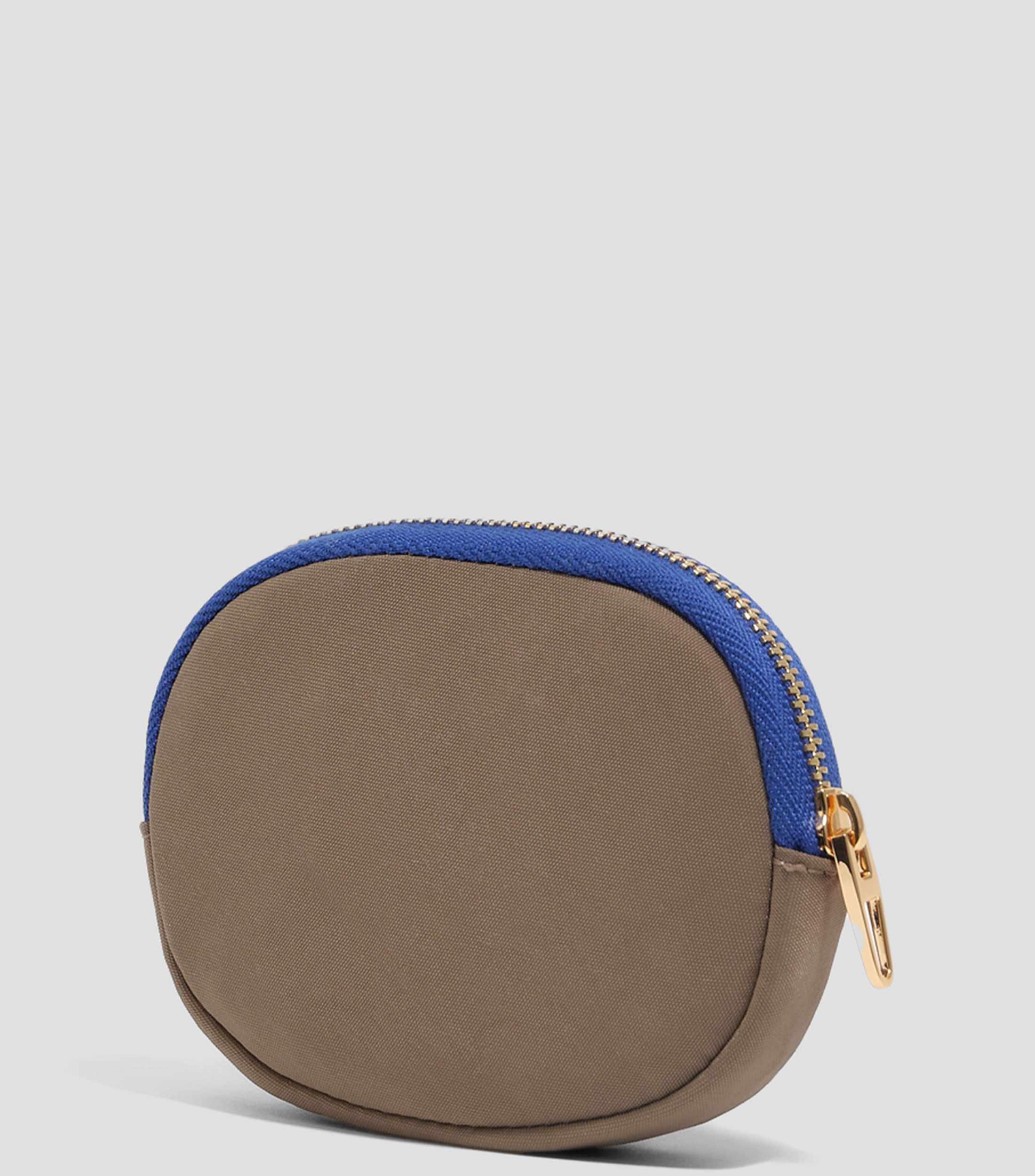 Monedero nylon marrón caqui Mujer