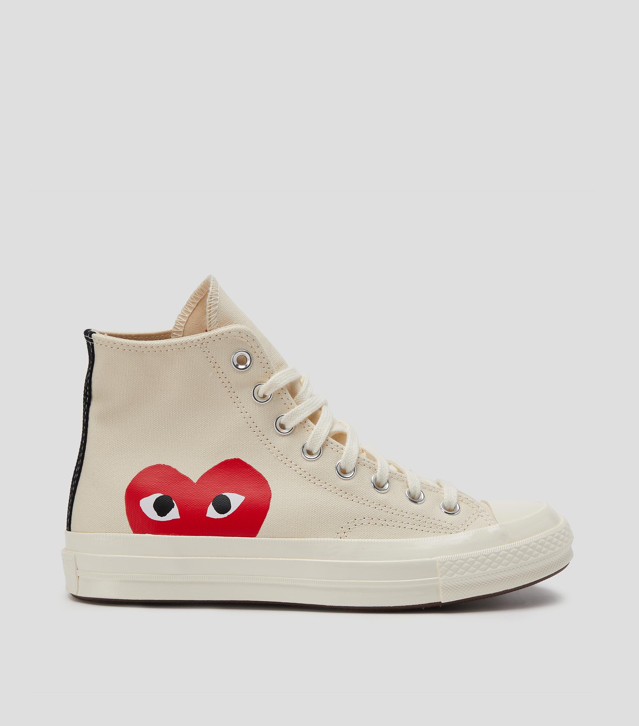 Tenis casuales tipo botín Converse x des Garçons Chuck Taylor blancos Hombre | El Palacio de Hierro