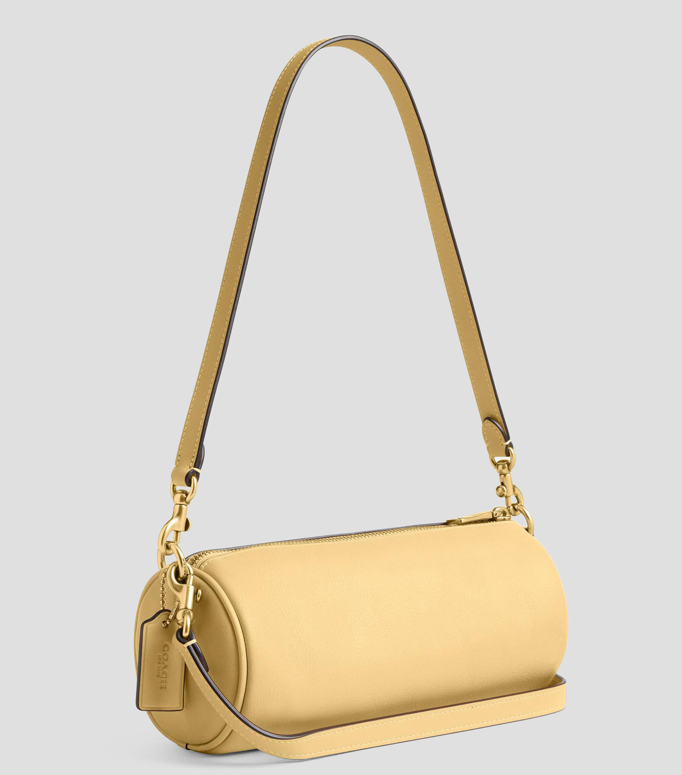 Bolsa Shoulder Amarilla Barrel Lisa Mujer
