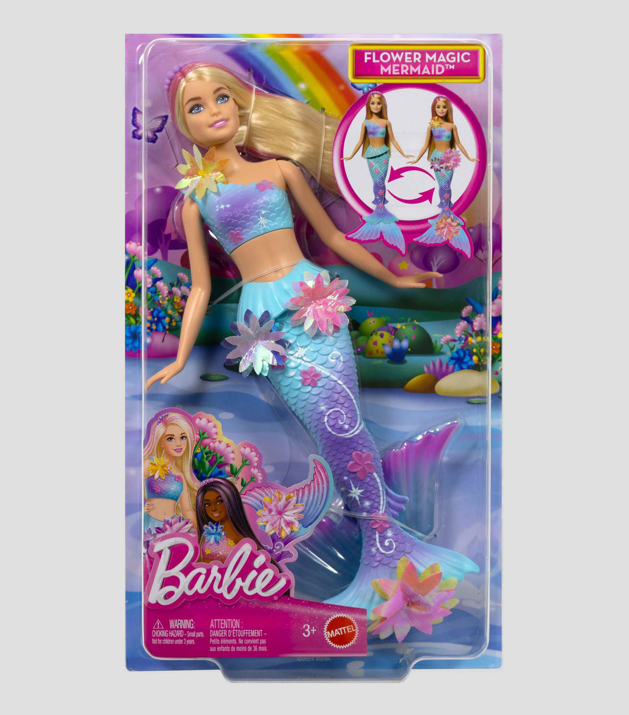 Barbie Sirena Transformacion de Flores