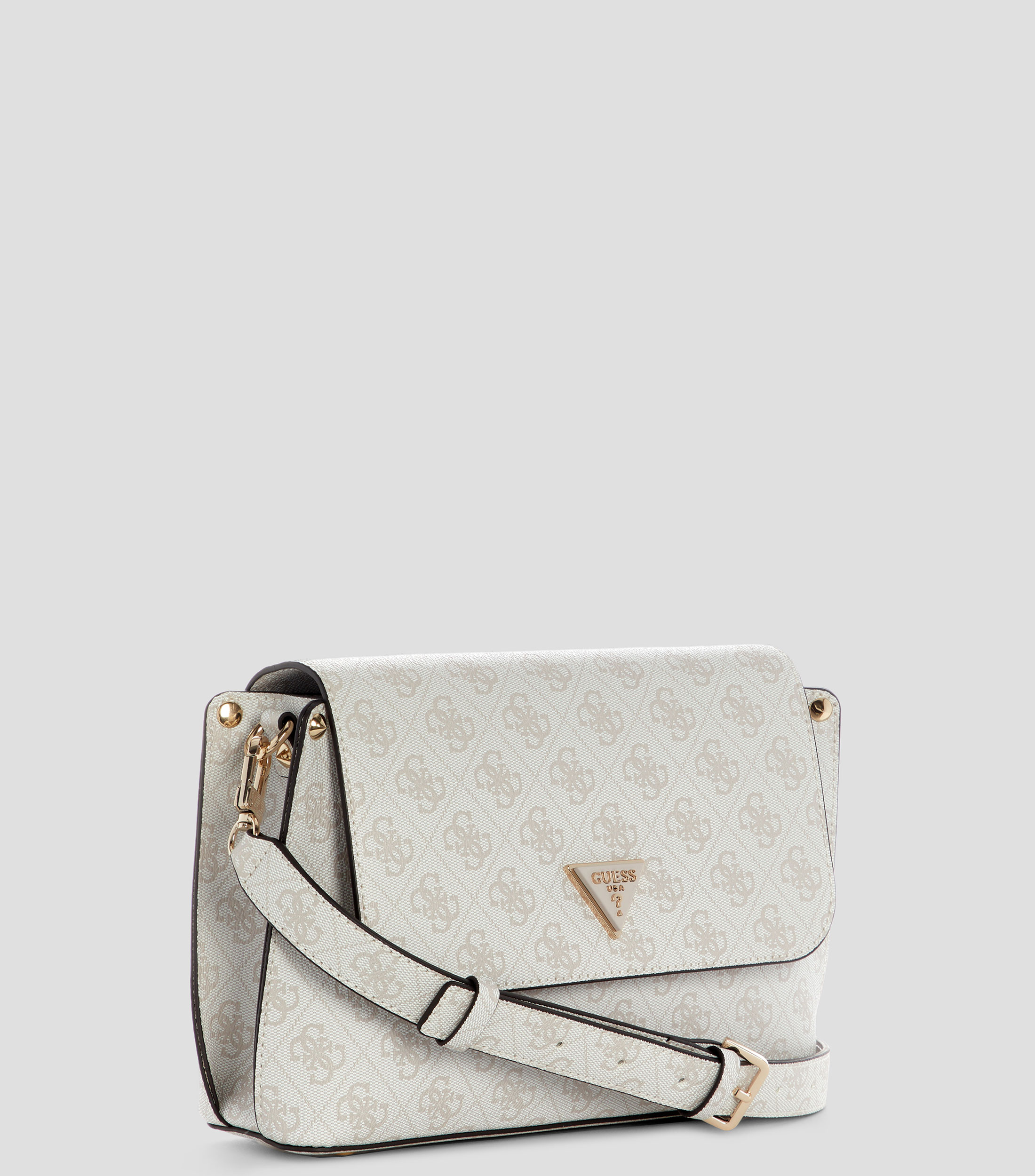 Bolsa crossbody blanco Meridian II Flap estampada Mujer