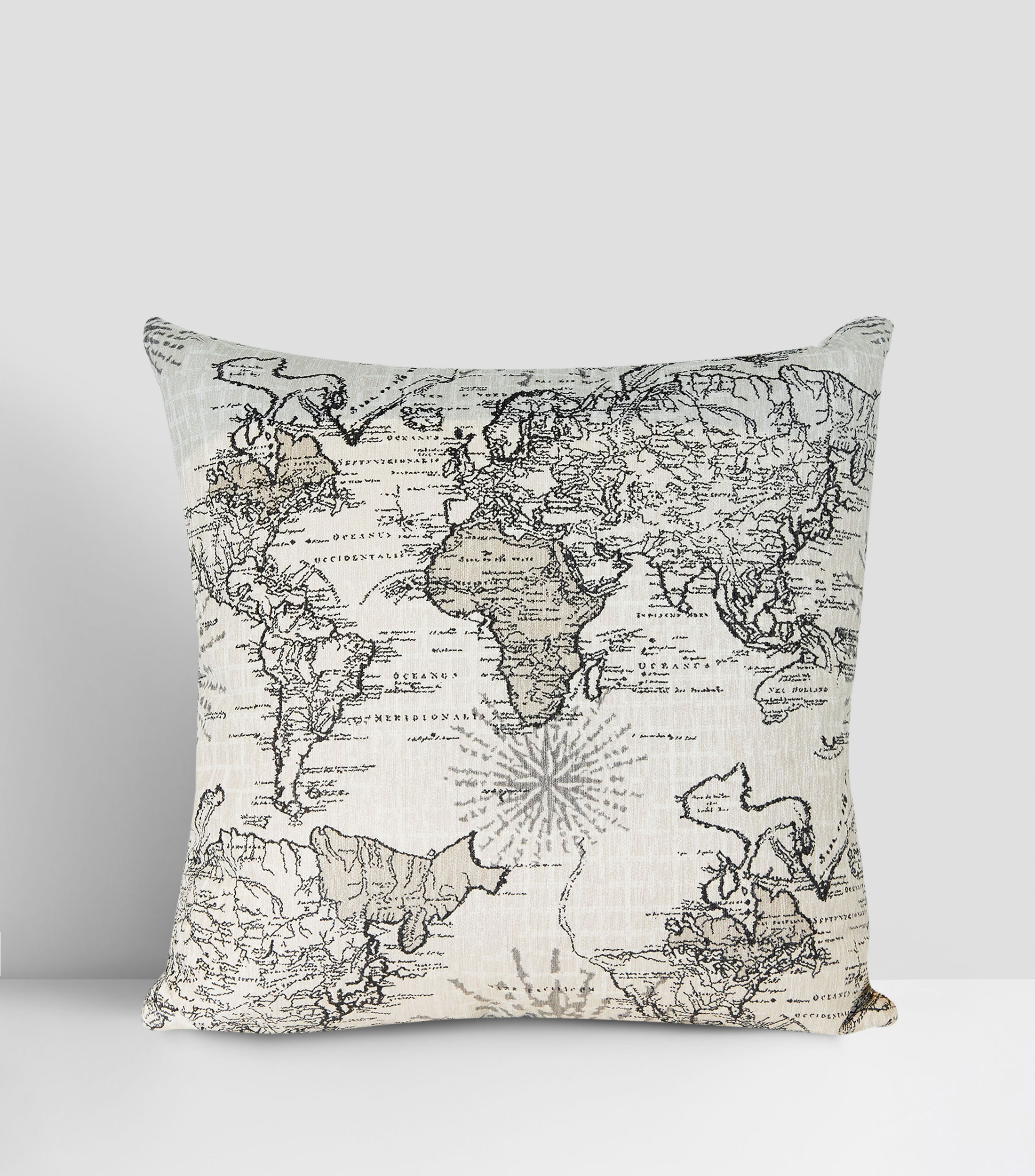 Cojín decorativo mapa Mundi