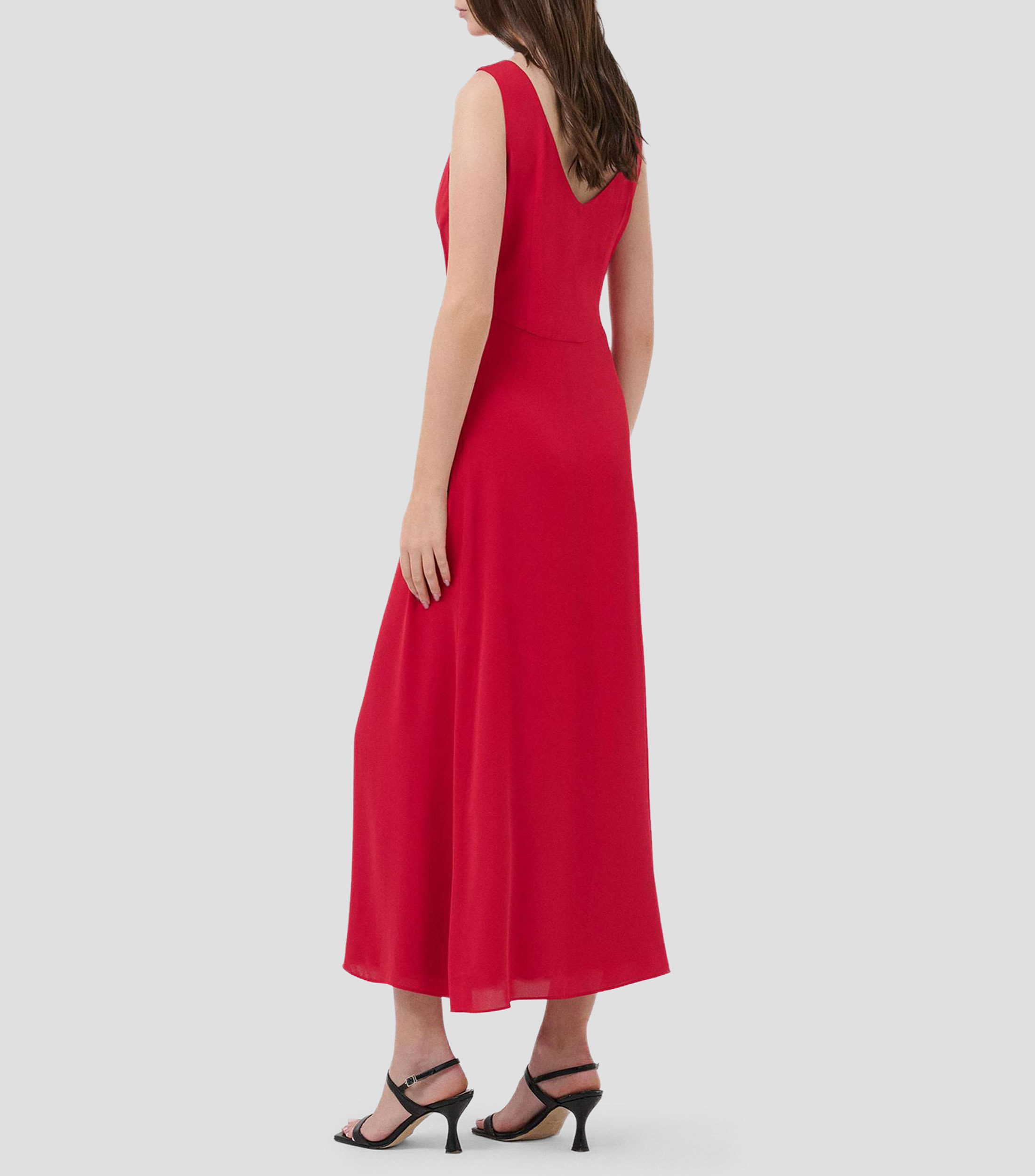 Vestido largo liso Mujer