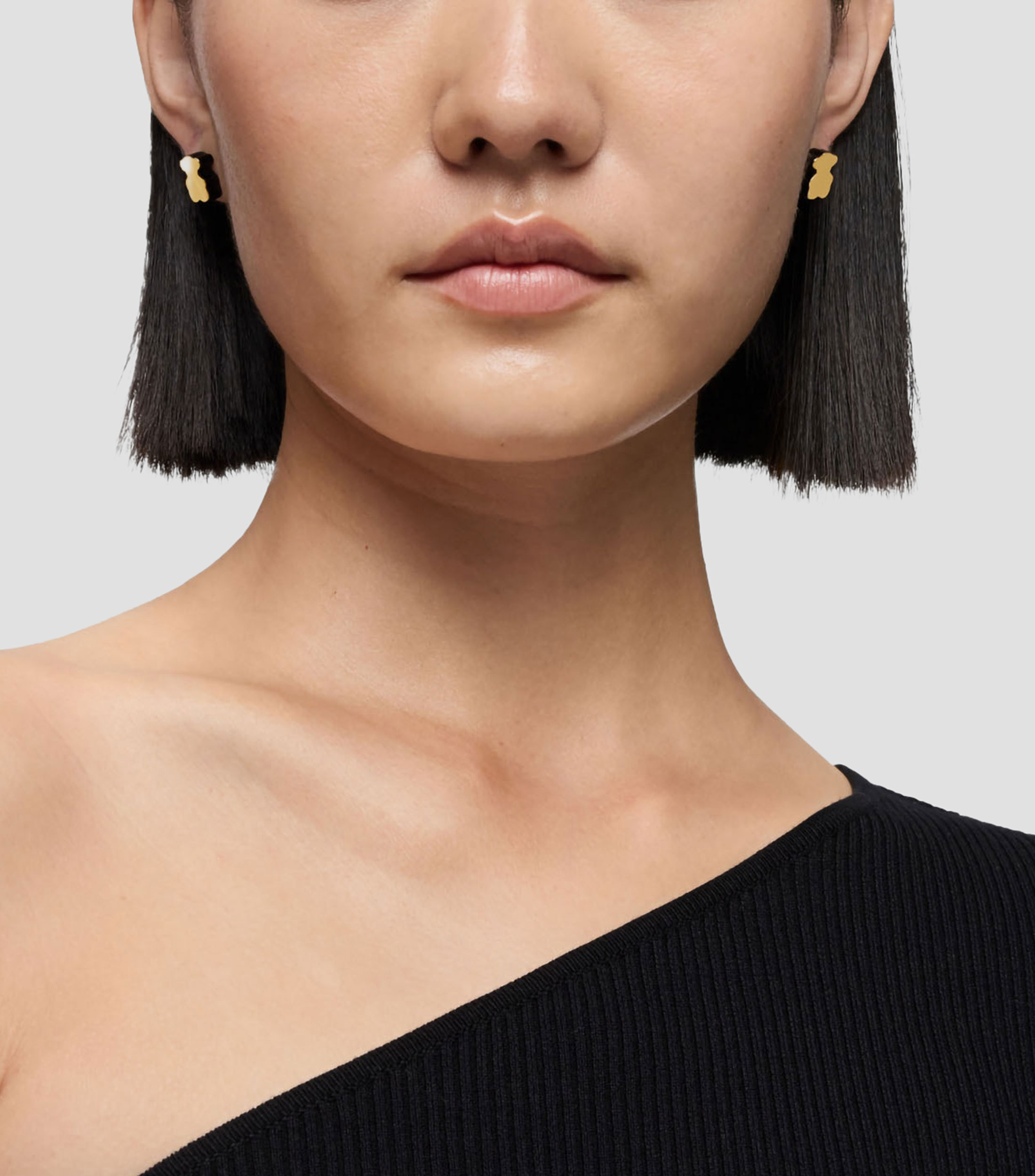 Aretes en Oro amarillo de 18 kilates con ónix Tous 1950 Mujer