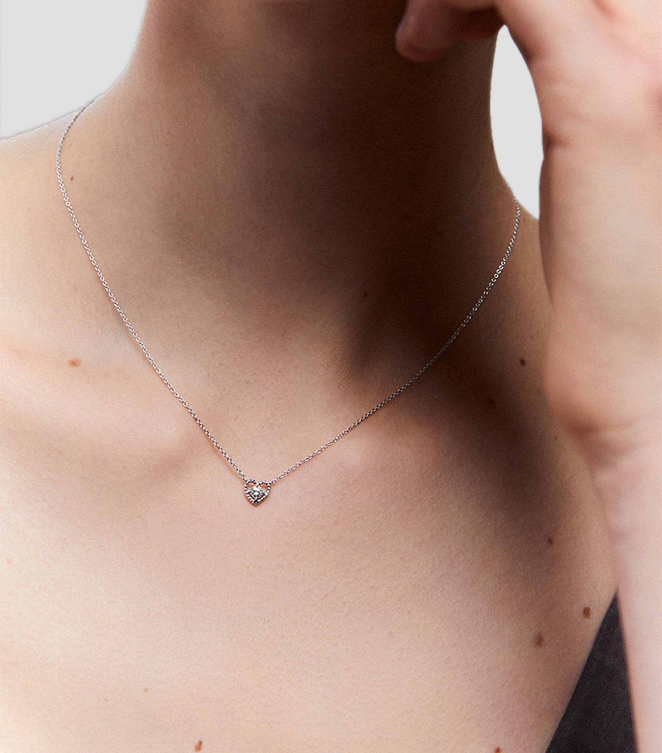 Collar en oro blanco de 18 kilates Grace Mujer