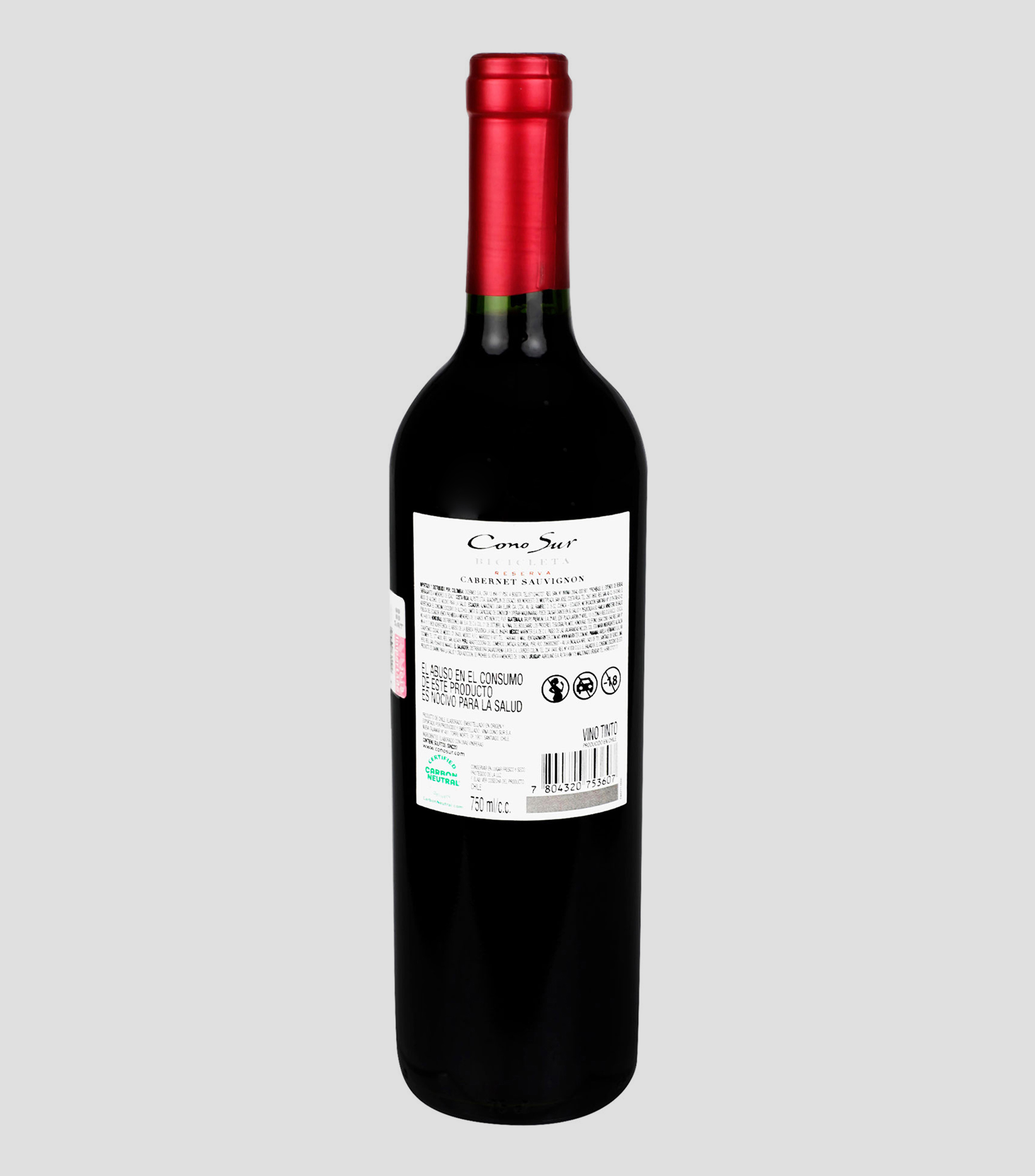 Vino tinto Cabernet Sauvignon, 750 ml