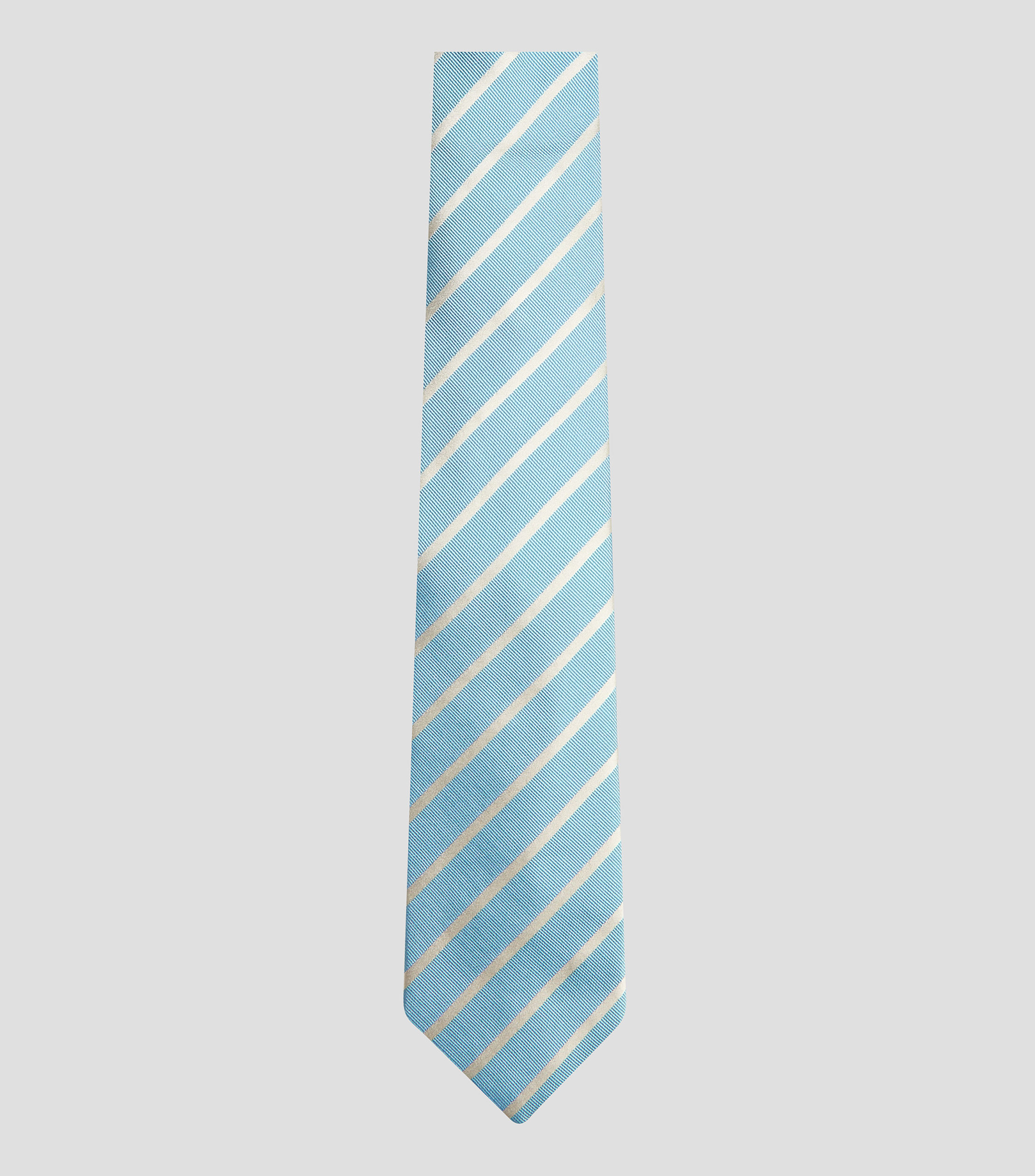 Corbata ancha de seda a rayas