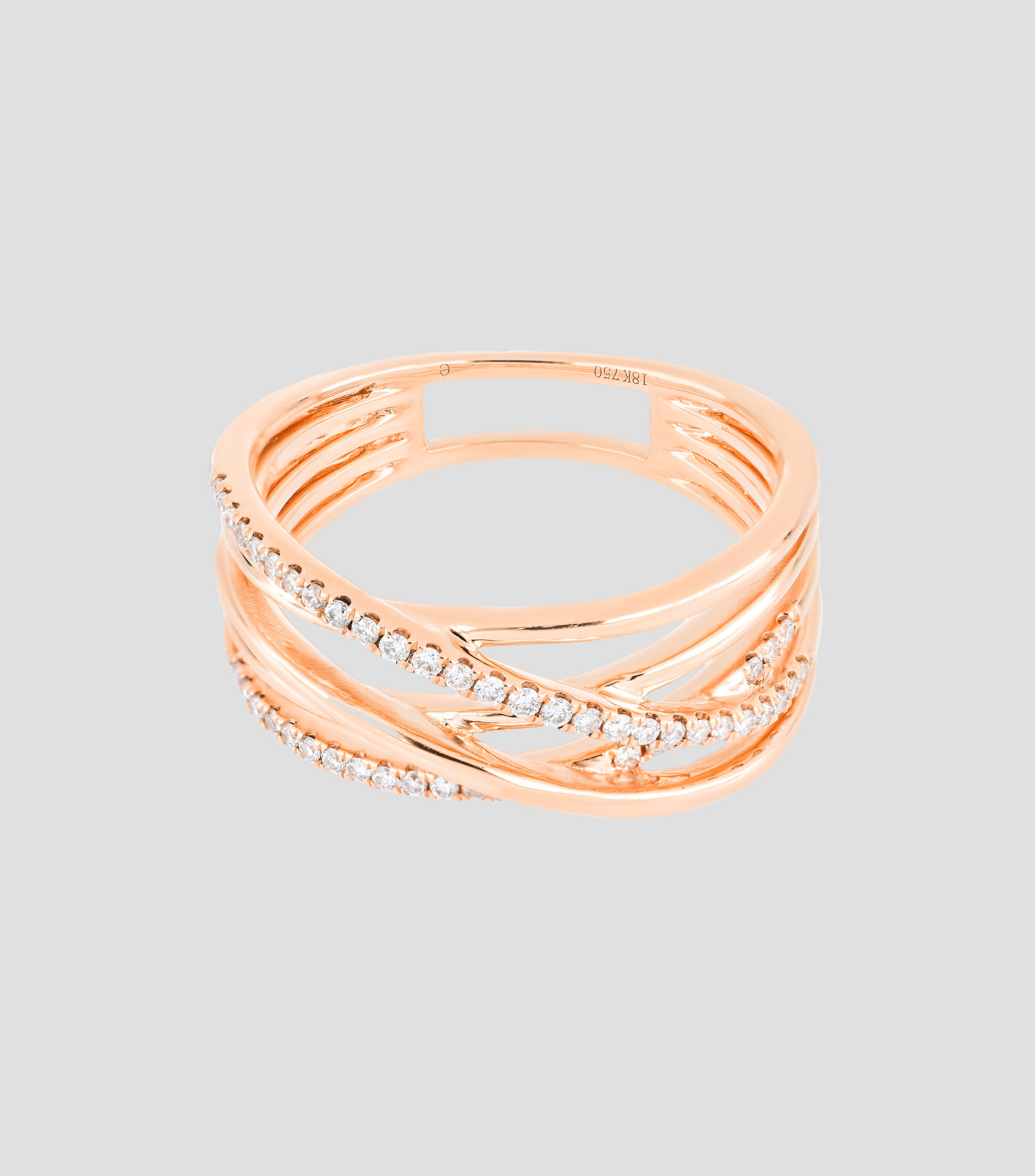 Anillo en Oro rosa 18 Kts Mujer