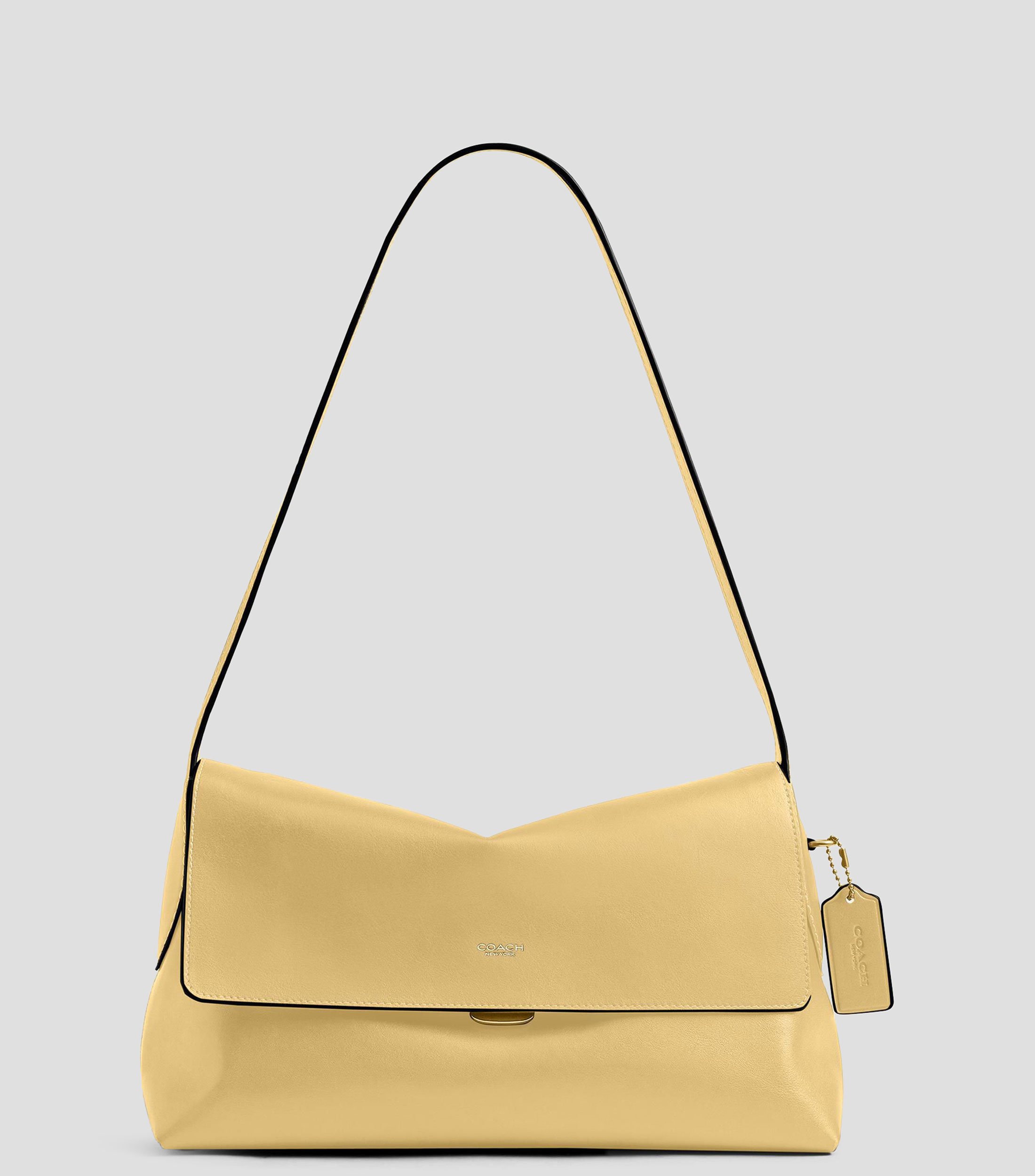 Bolsa Shoulder Amarilla en piel Chelsea 30 Lisa Mujer