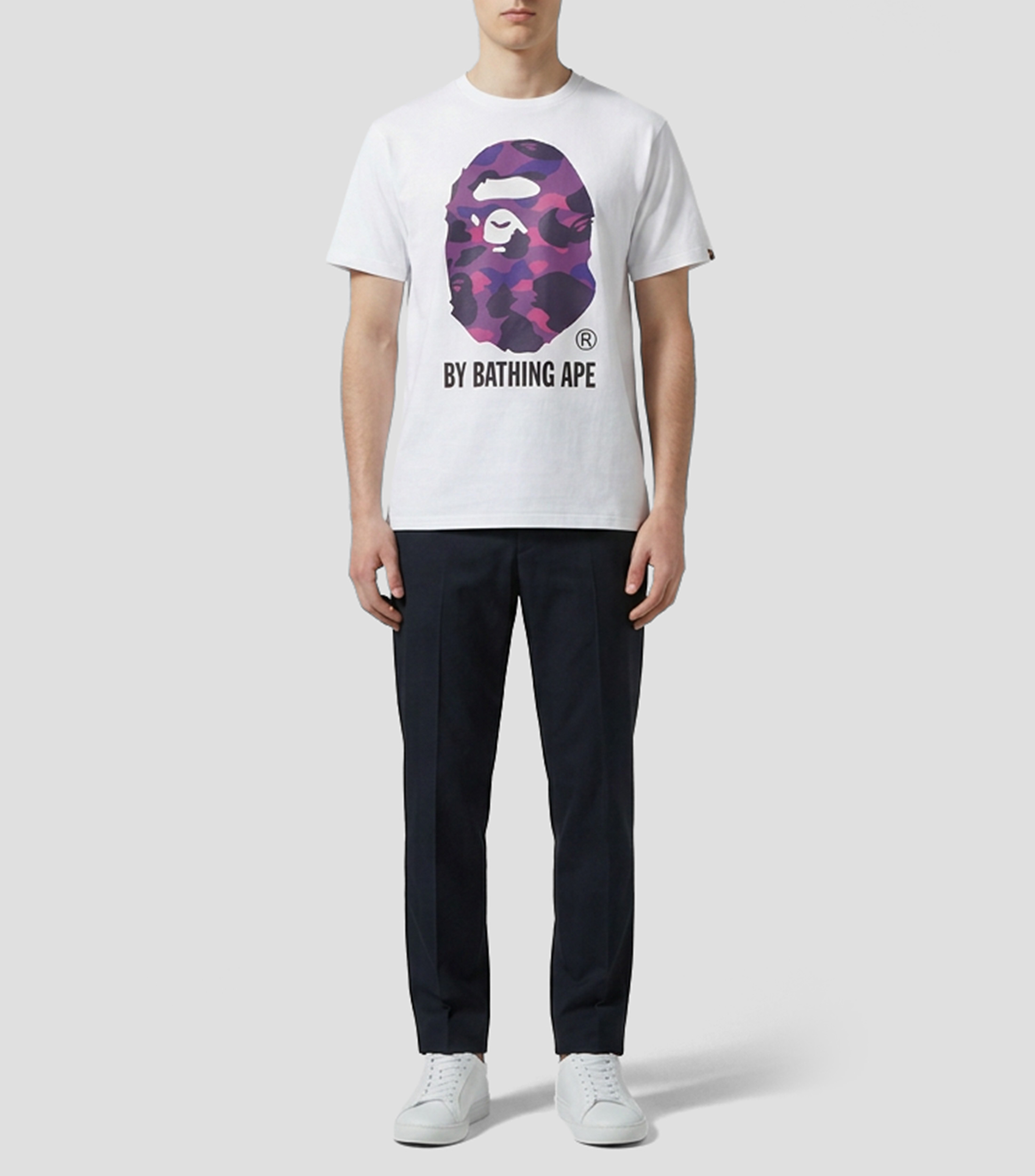 Playera cuello redondo manga corta estampada Hombre