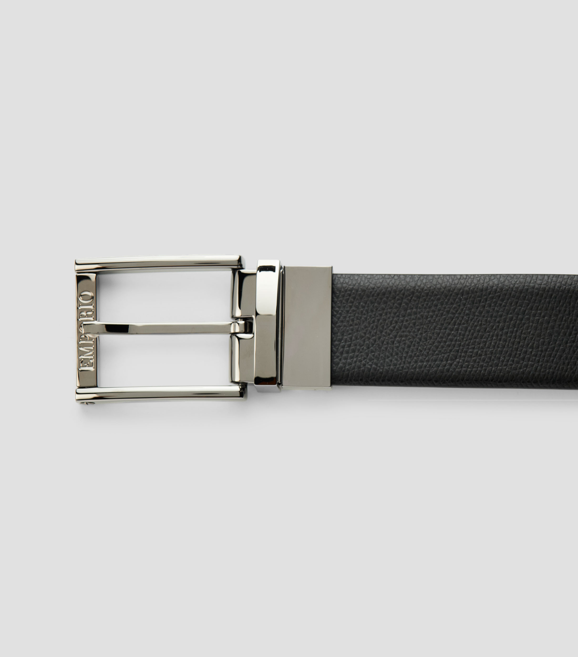 Cinturón reversible en piel casual Hombre