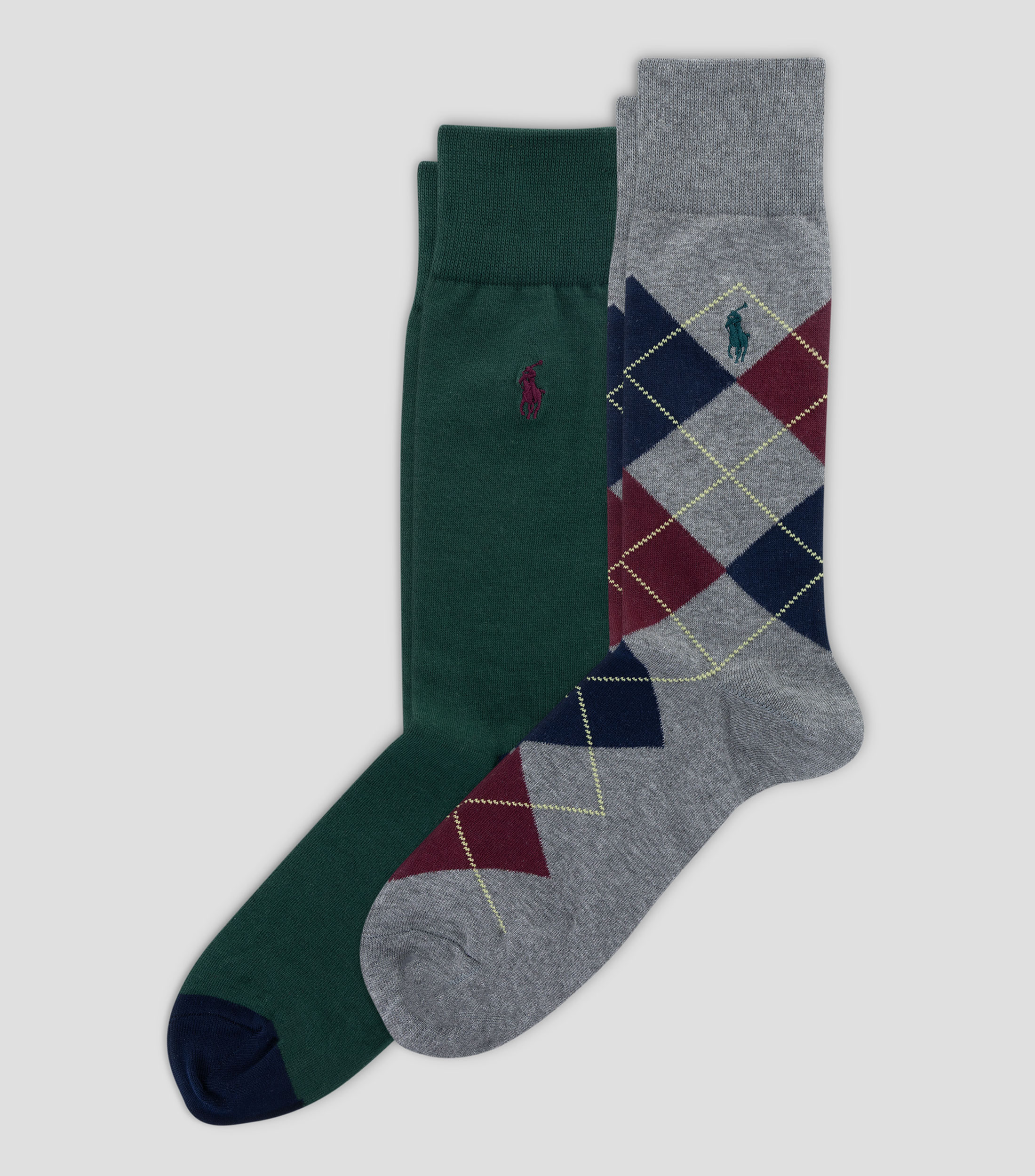 Set 2 calcetines crew Hombre