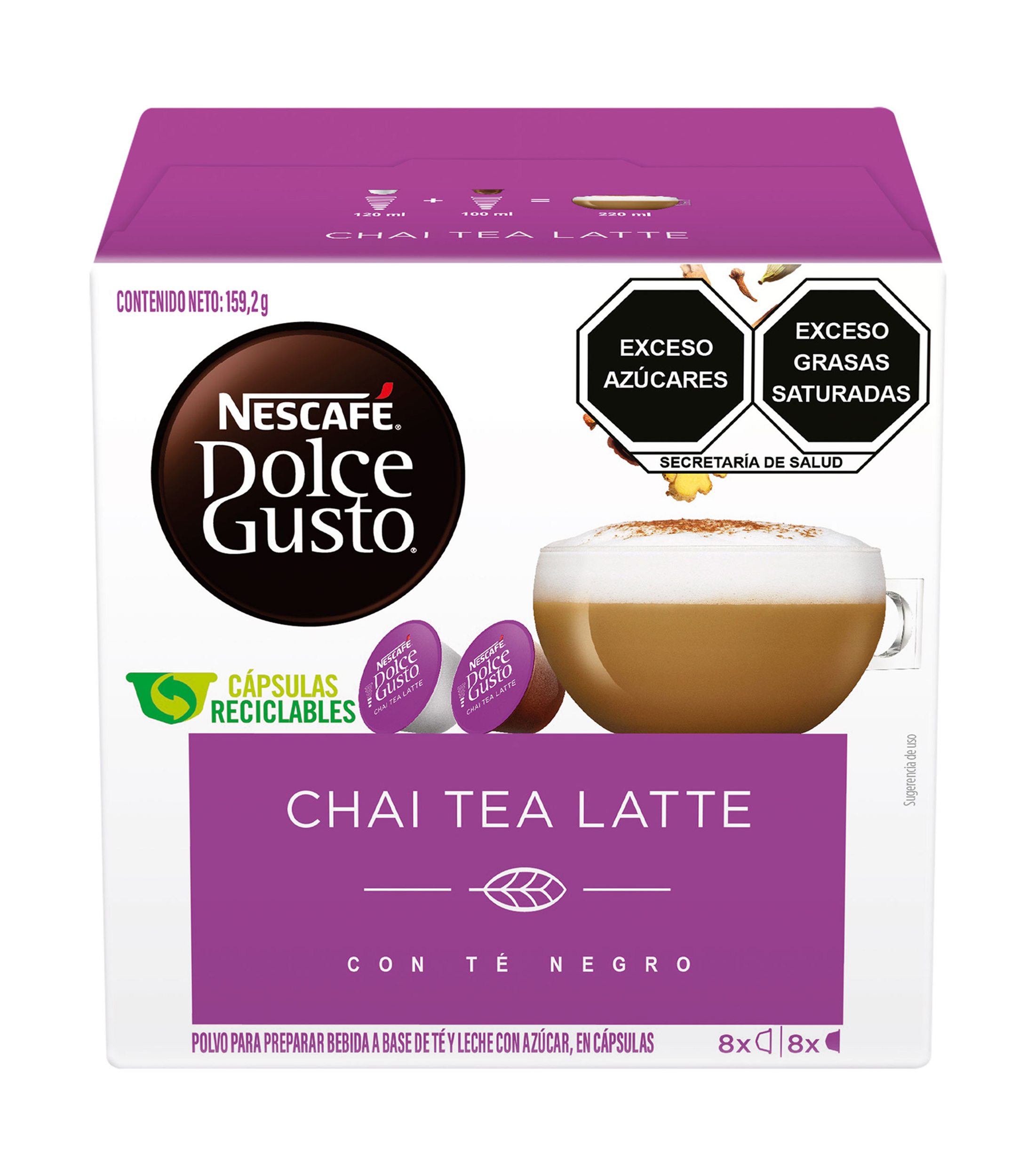 Nescafé Dolce Gusto Cápsulas Chai Tea Latte, 159 g El Palacio de Hierro
