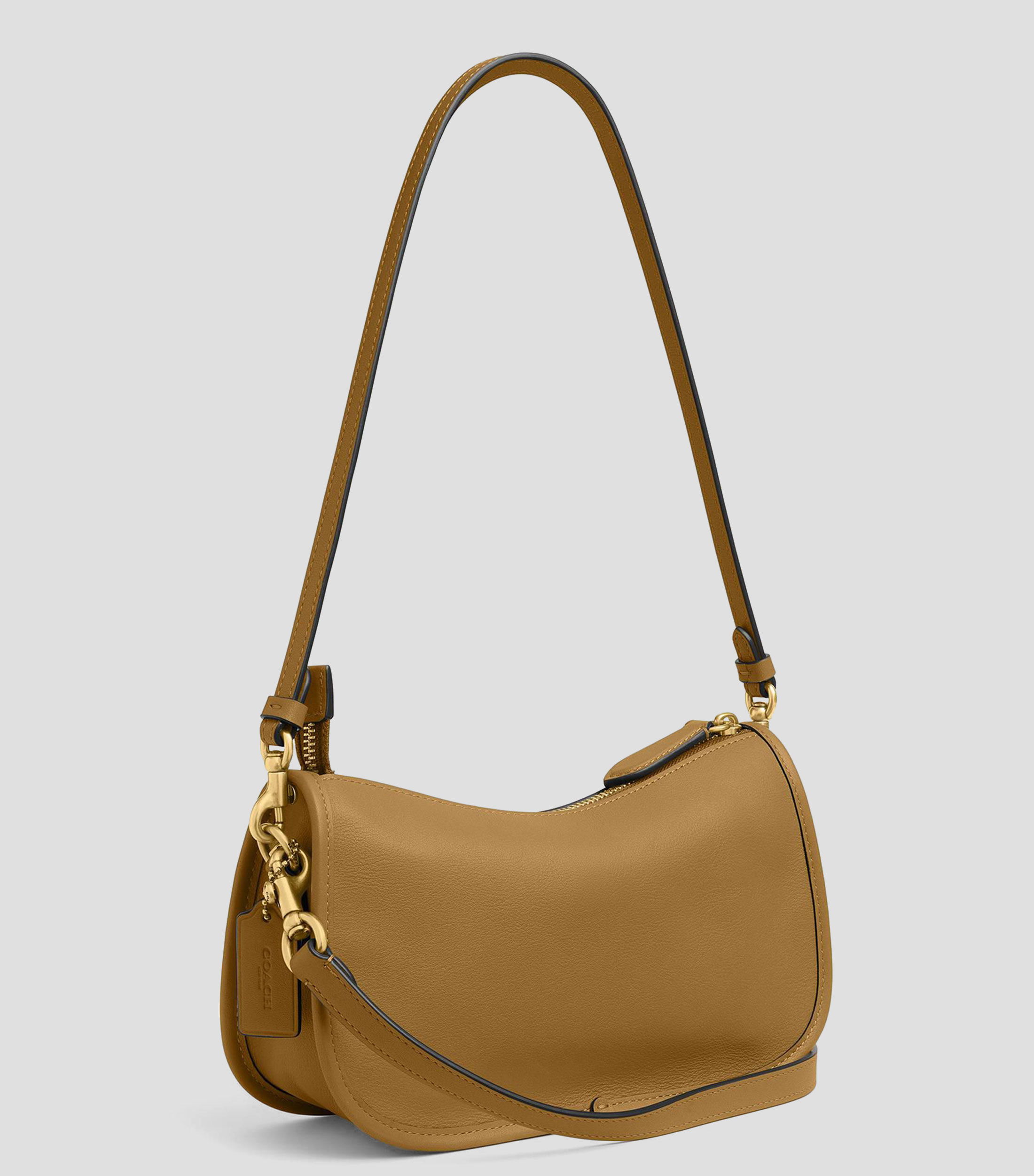 Bolsa shoulder en cuero Waverly lisa Mujer