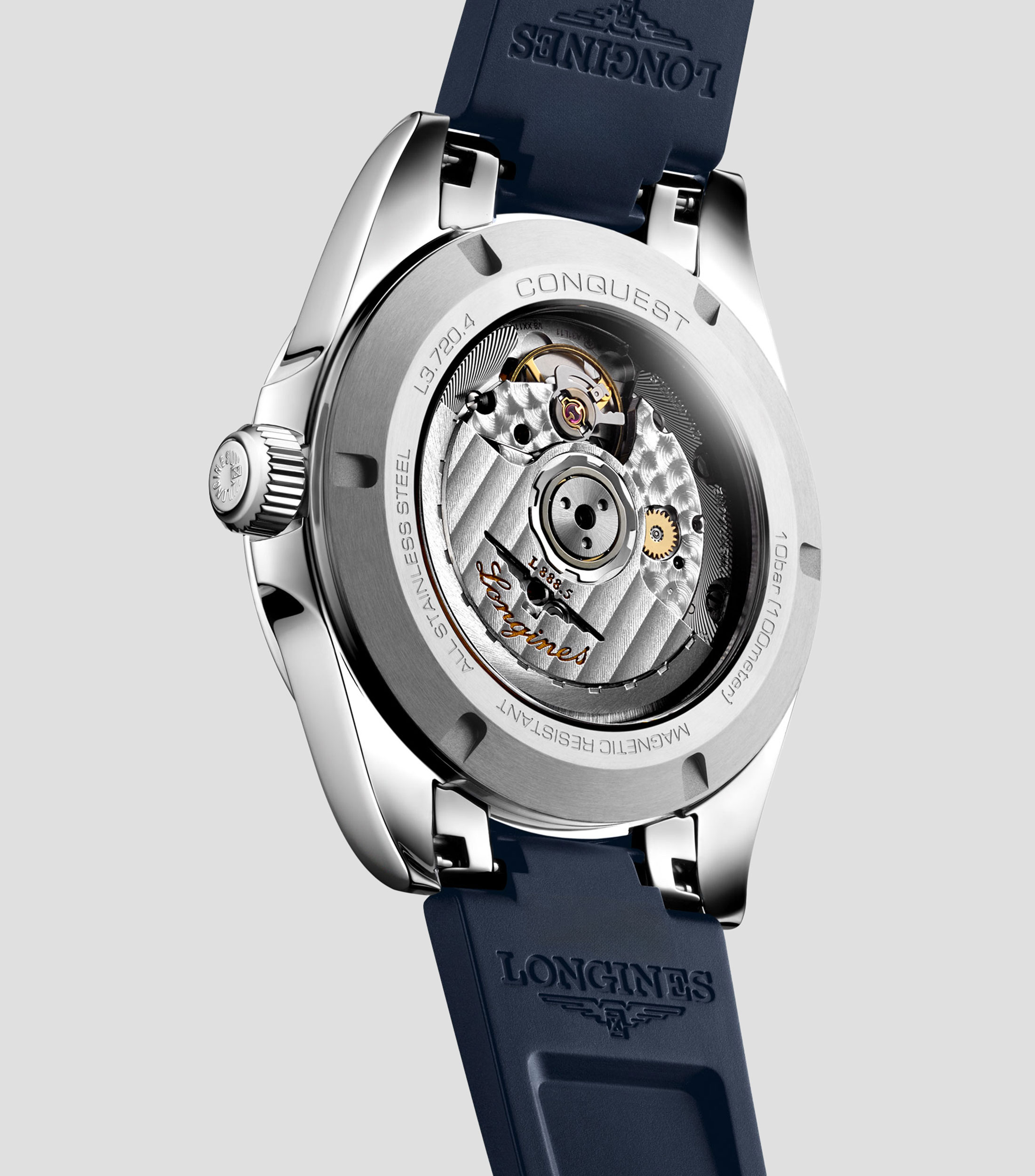 Reloj para hombre Conquest deportivo, plateado
