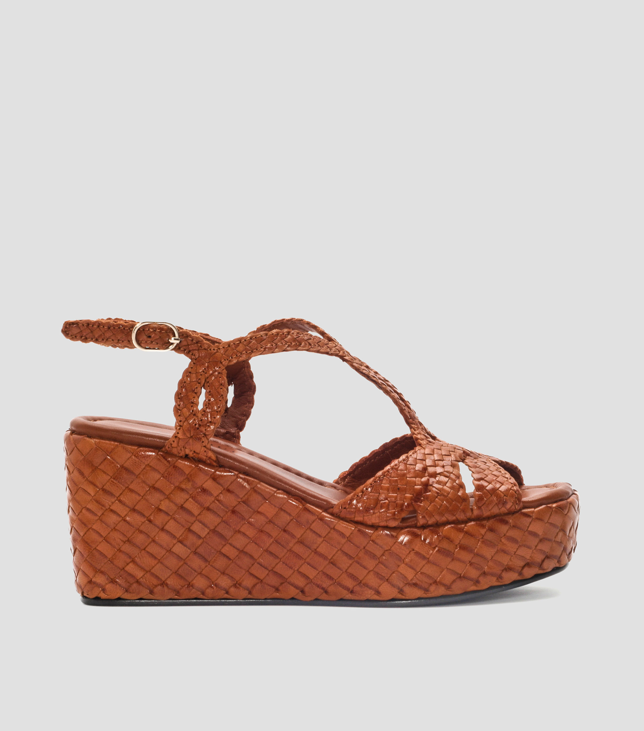 Sandalias con plataforma de cuña Mujer