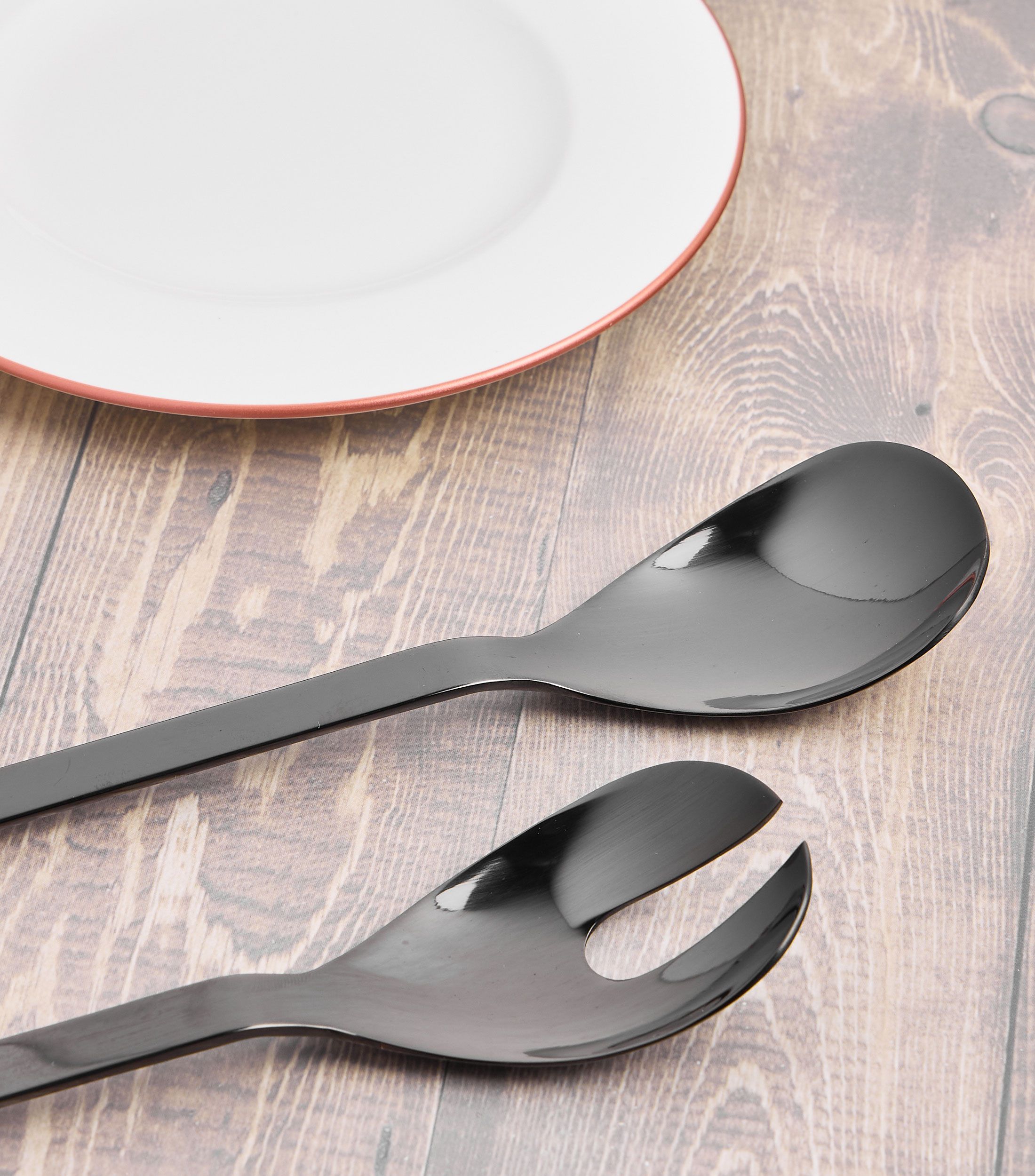 Set 2 utensilios en acero inoxidable